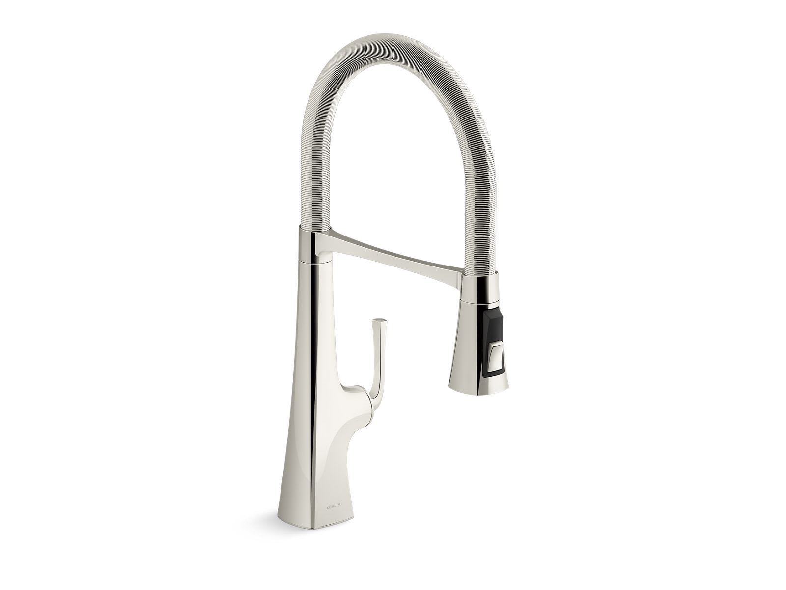 KOHLER 22061-SN Graze Semi-professional kitchen sink faucet with three-function sprayhead