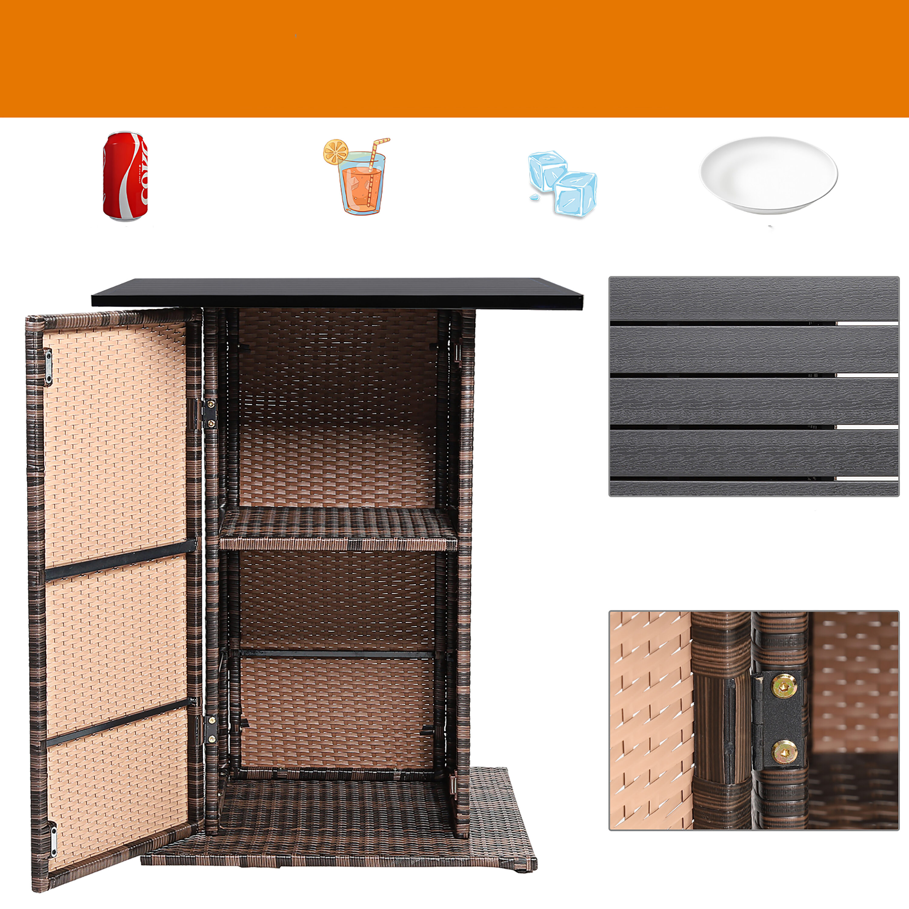 Costway HW68244+ Patio-Bars - View #2