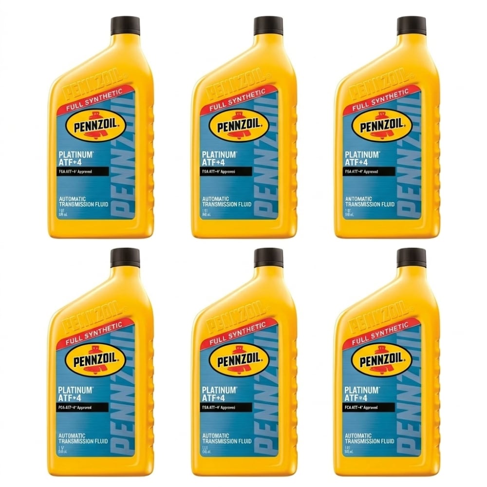 Pennzoil  Platinum ATF Plus 4 Synthetic Automatic Transmission Fluid 1 Quart Pack of 6