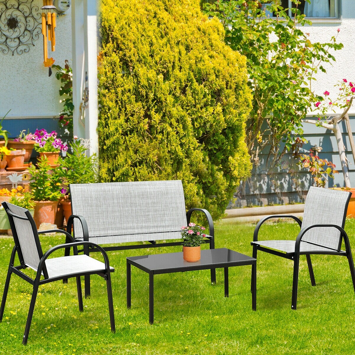 Slickblue D-CO-RG84856WH Patio-Conversation-Sets - View #2