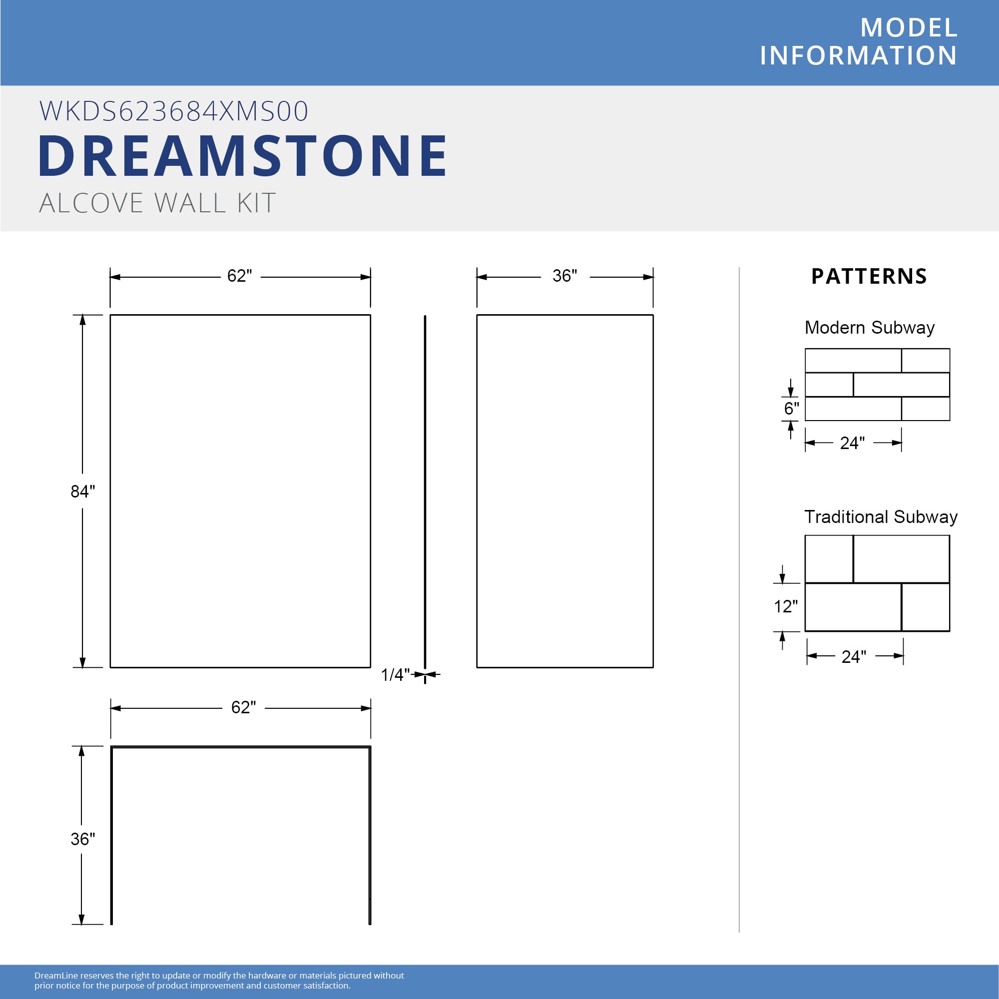 DreamLine BWDS6032SML0001 Alcove-Shower-Kit - View #7