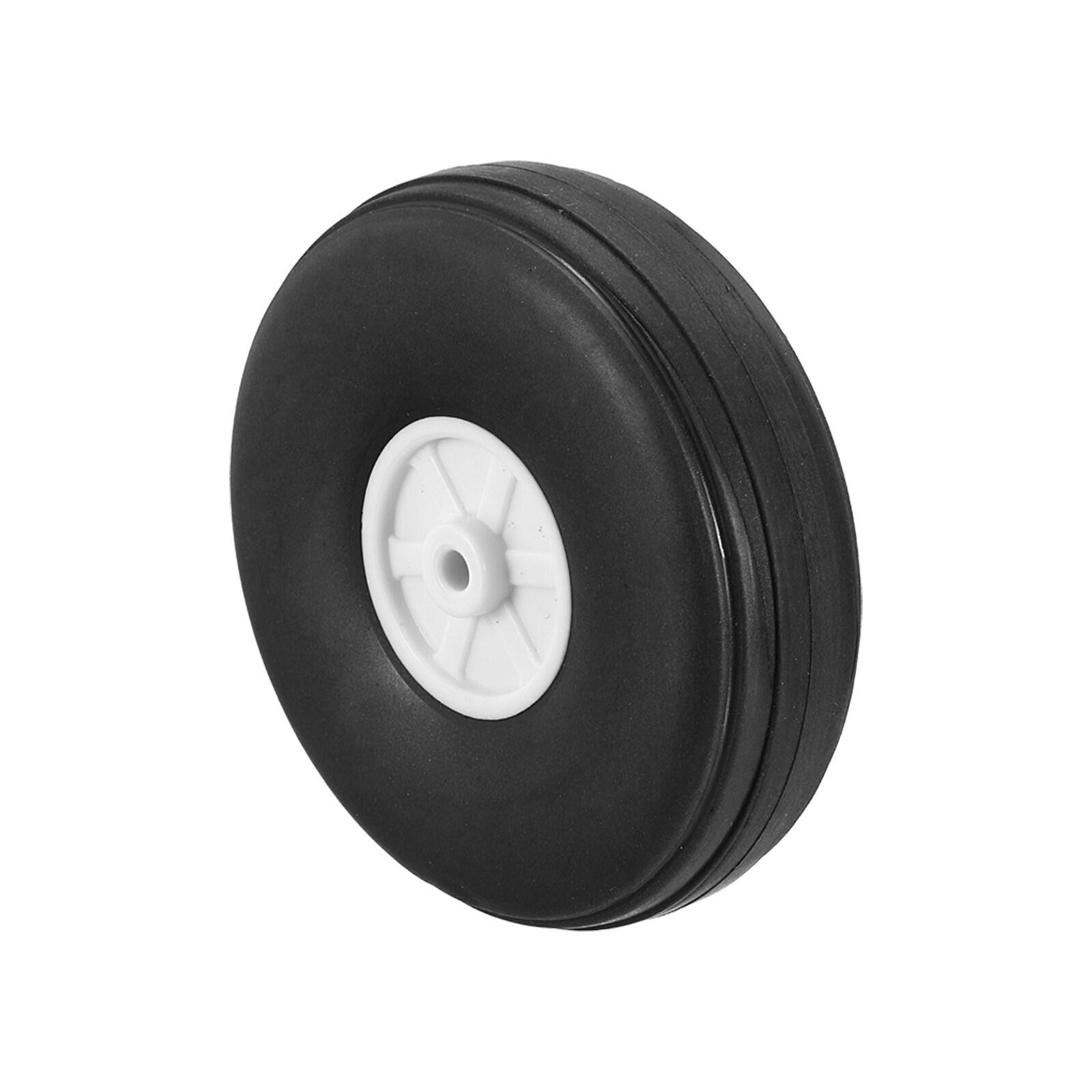 Unique Bargains RC Airplane Wheels 2.52 Inchx0.79 Inchx0.13 Inch OD RC Airplane PU Sponge Wheels Tire Tail Wheel RC Foam Wheel Replacement for RC Model Plane #S26081200UX3875