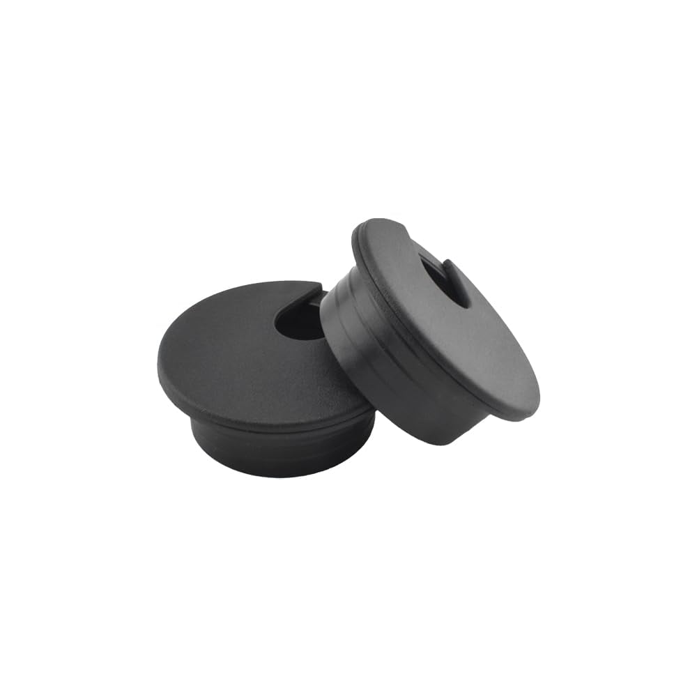 Aoibox 35mm Black ABS Plastic U Shaped Desk Grommet Cable Management Cord Hole Cover Wire Organizer for Office Home #LAB6SJWS