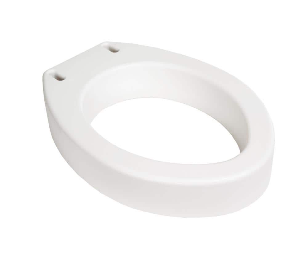 Essential Medical Supply Toilet Seat Riser, Elongated Shape, 3.5 inch, White
