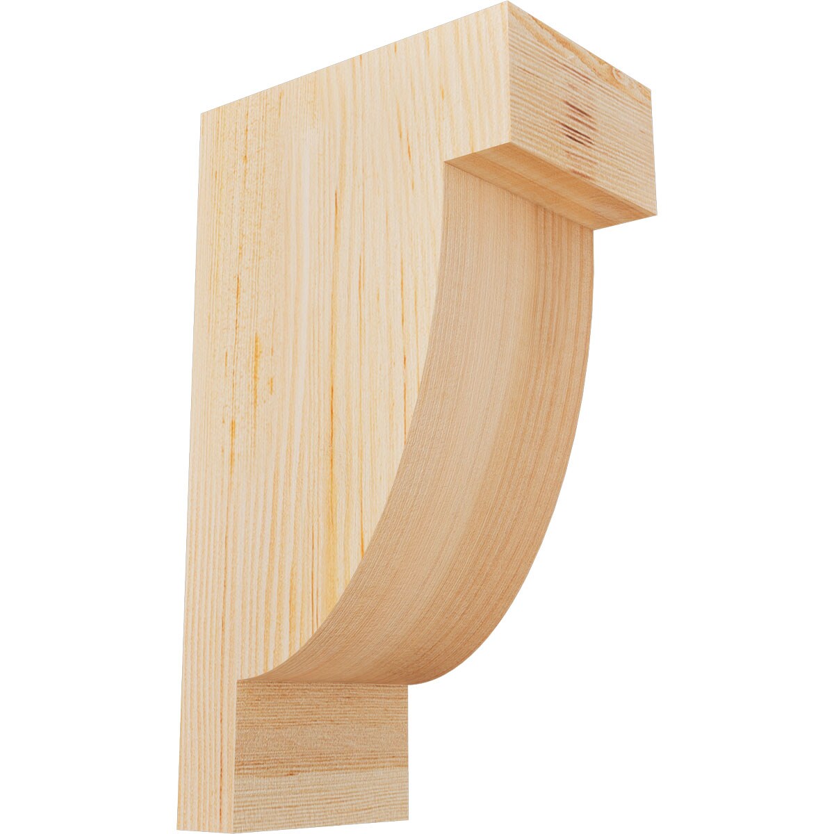 Ekena Millwork COR04X06X10ALP00SDF 3-1/2-in x 6-in x 10-in Alpine Unfinished Douglas fir Wood Paintable/Stainable Corbel