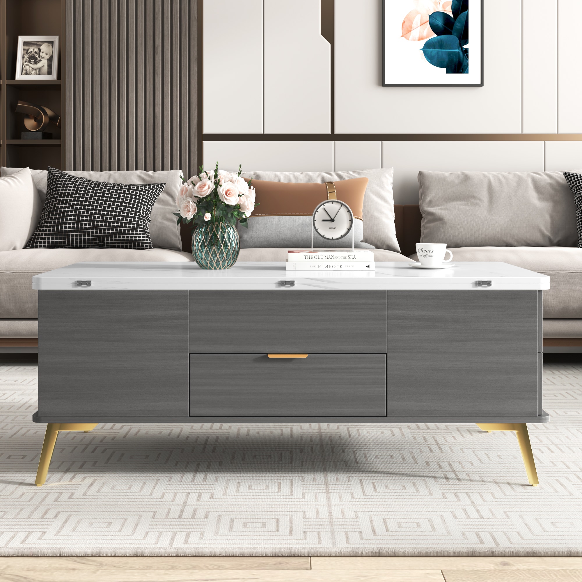 ModernLuxe L3P-WF307471AAG Coffee-Tables - View #2