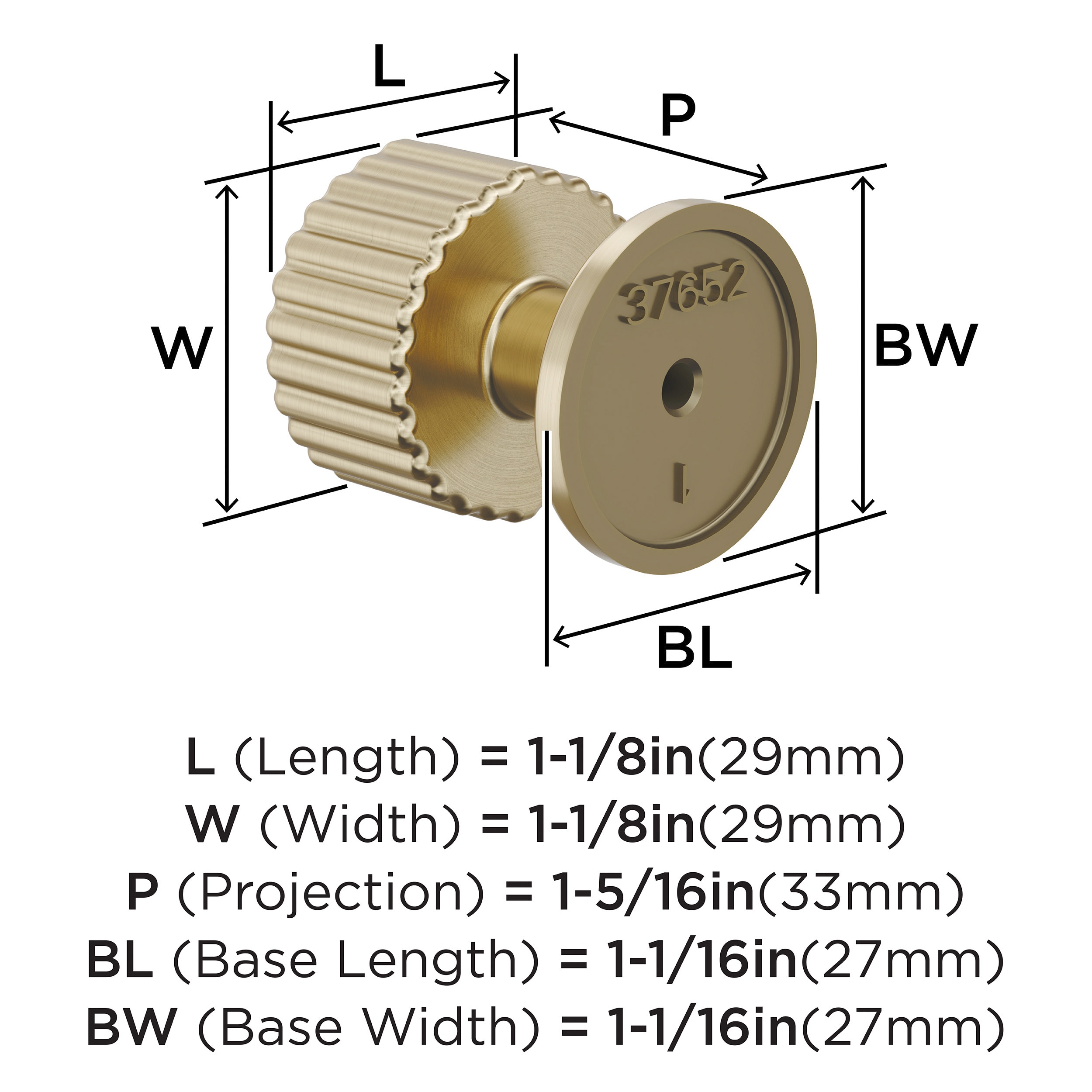 Amerock BP37652BBZ Cabinet-Knobs - View #4