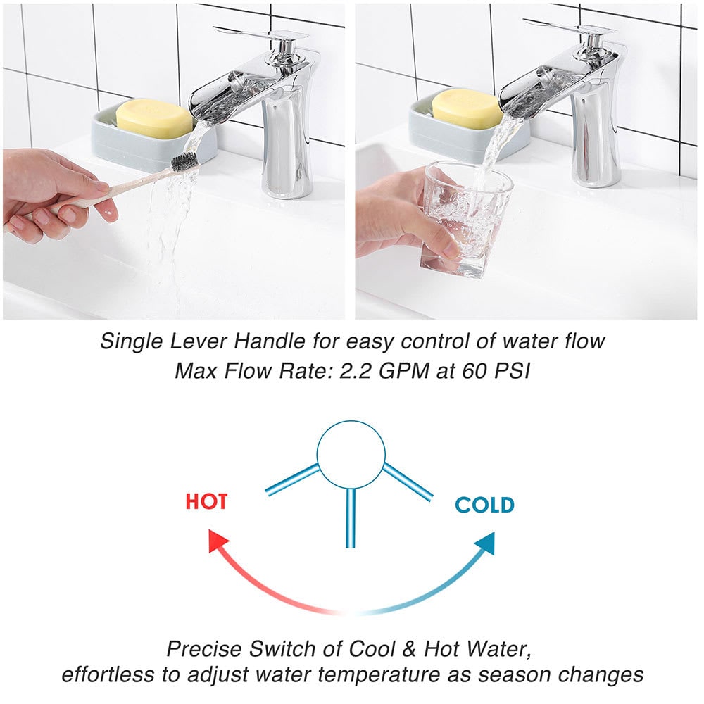 Yescom 80PSKST025-F2-CHR-LO Lavatory-Faucets - View #3