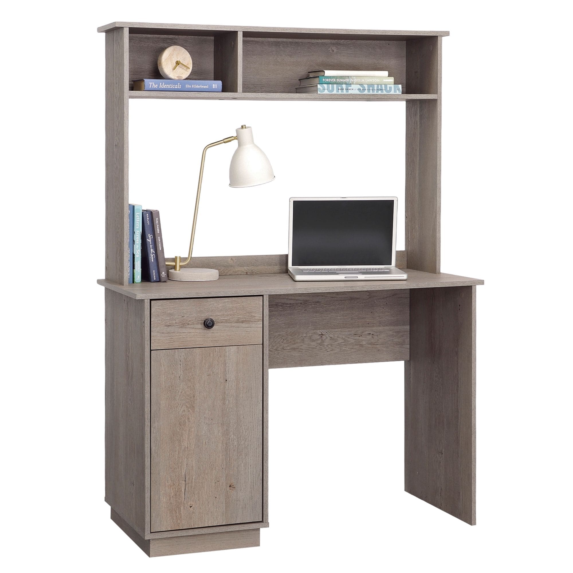  Sundar Computer Desk with Hutch Mystic Oak finish