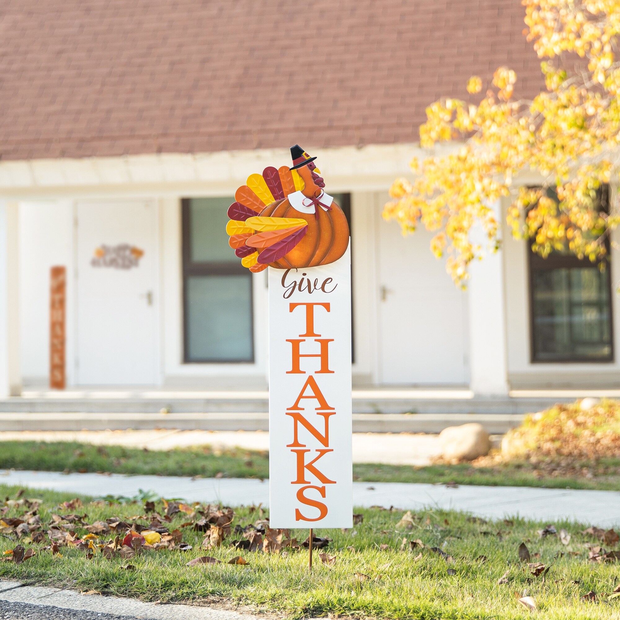 Glitzhome 2020300016 Outdoor-Thanksgiving-Decor - View #2