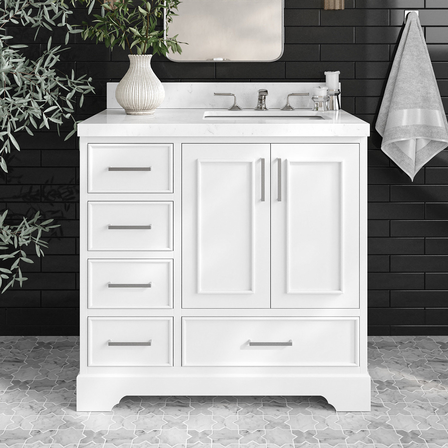 ARIEL M036S-R-BC-WHT vanities - View #2