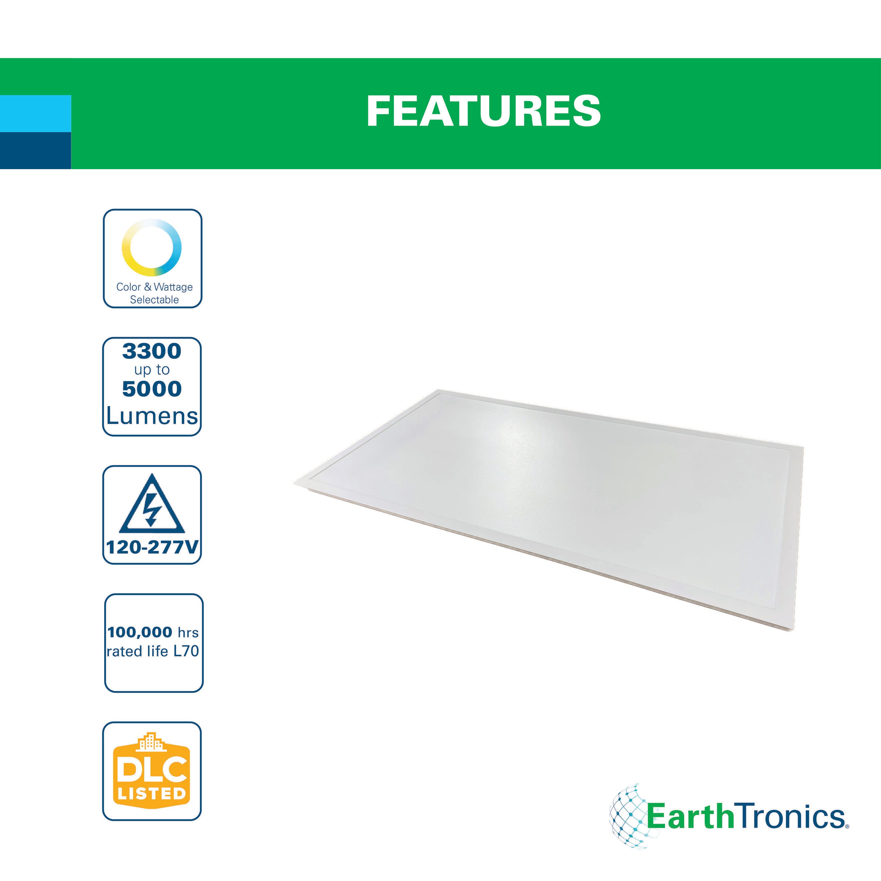 EarthTronics 11496-40PK Led-Panel-Lights - View #2
