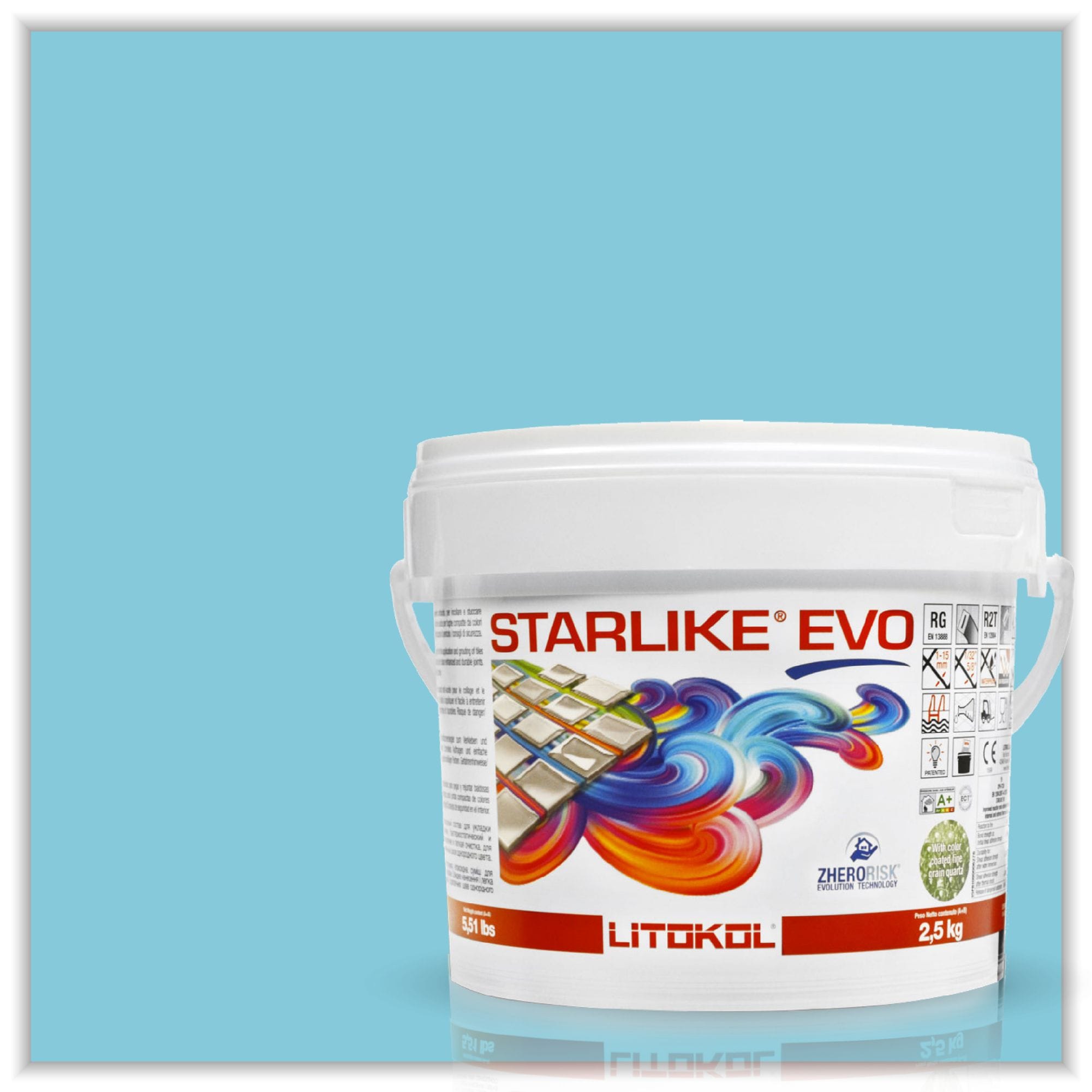 The Tile Doctor 320 2.5KG-5.5LB Glamour Collection Starlike EVO Azzurro Caraibi 320 Epoxy Grout (5.5-lb)