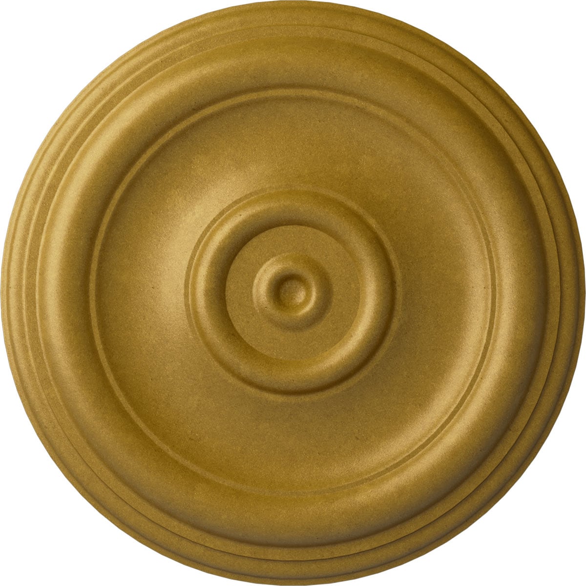 Ekena Millwork CM12TRPGS Traditional 12-in W x 12-in L Painted Pharaohs Gold Polyurethane Whole Ceiling Medallion
