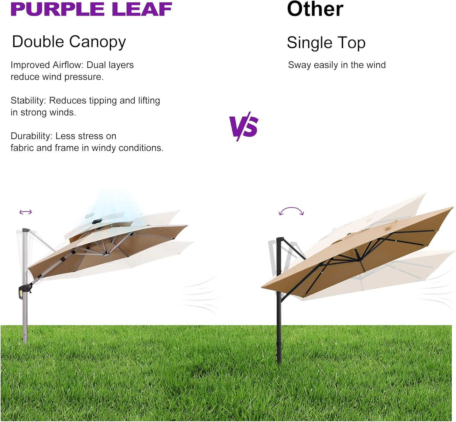 PURPLE LEAF LSGLRRDT12-KK Umbrellas-2 - View #8