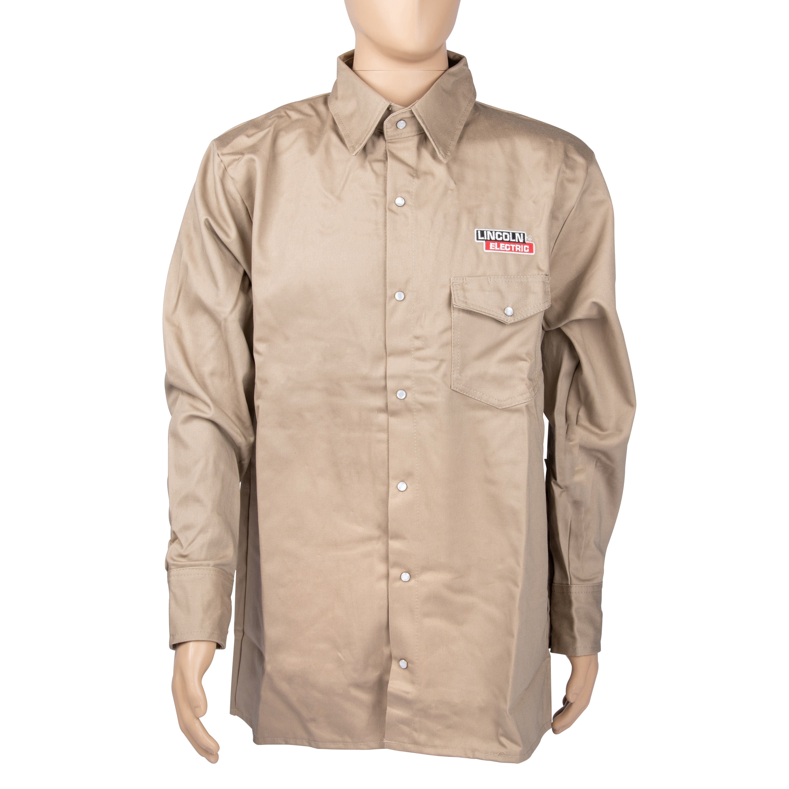 Lincoln Electric Khaki 2XL Welding Shirt - General Use Welding Apparel ...