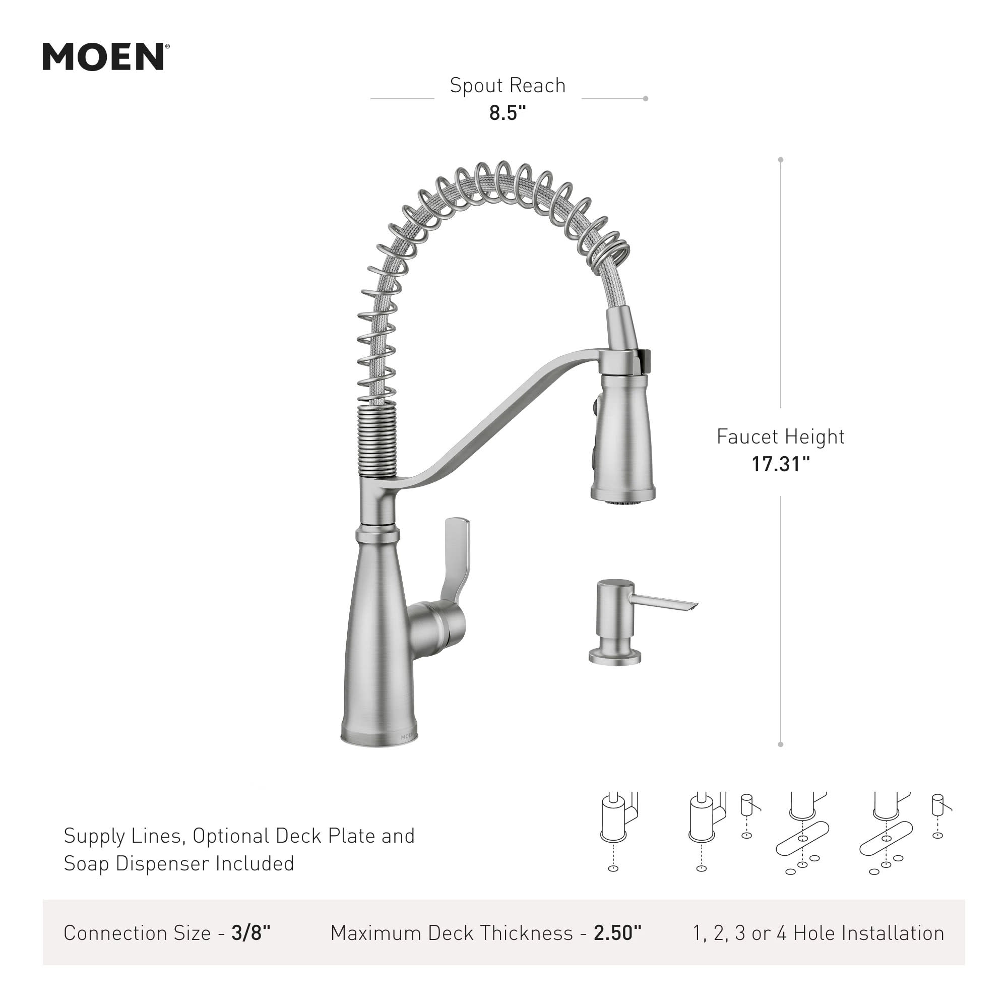 Moen 87886SRS Kitchen-Faucets - View #5