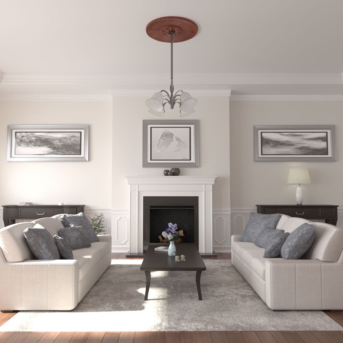 Ekena Millwork CM36MEFIF Ceiling-Medallions - View #4