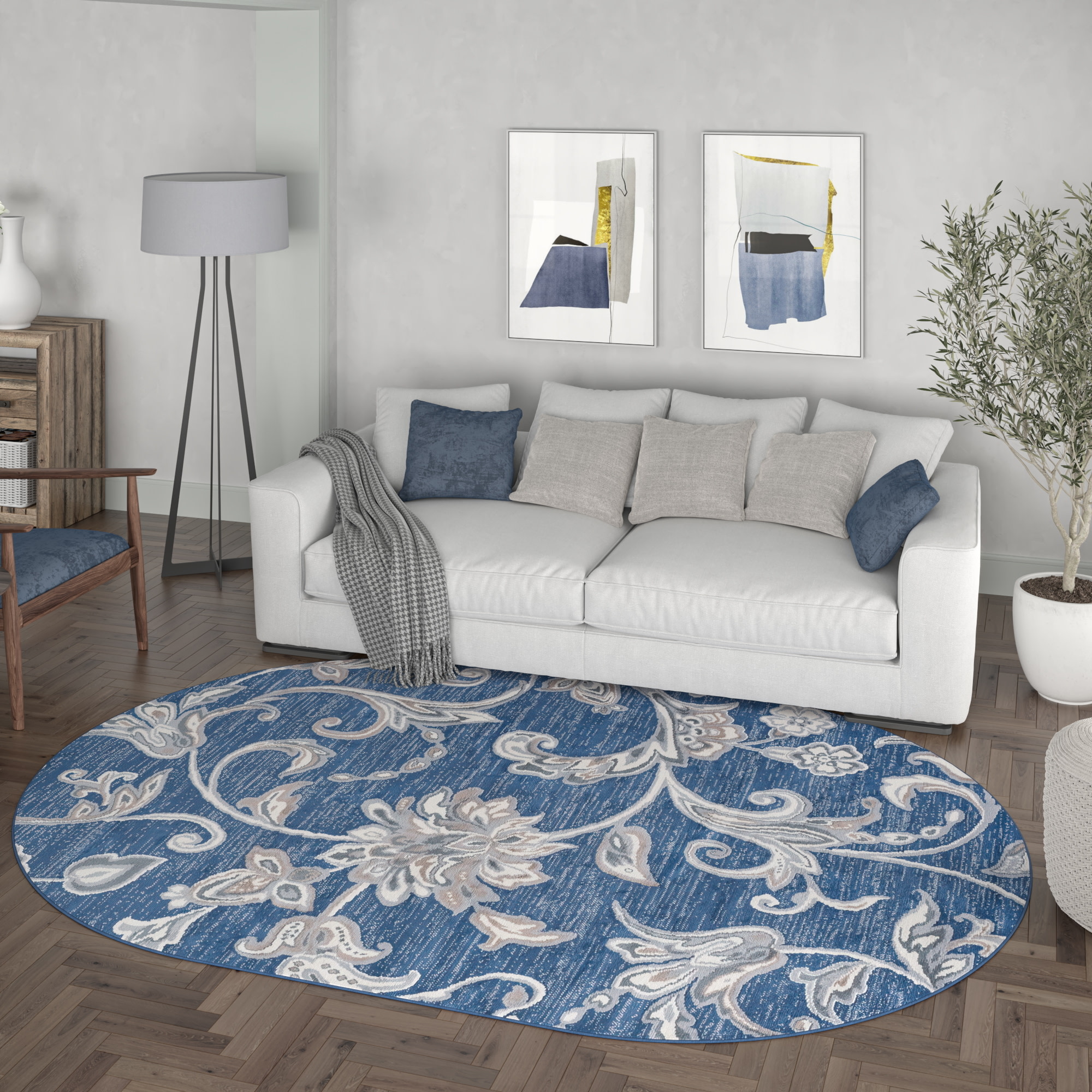 Tayse MDN3507 5X8OVL rugs - View #9