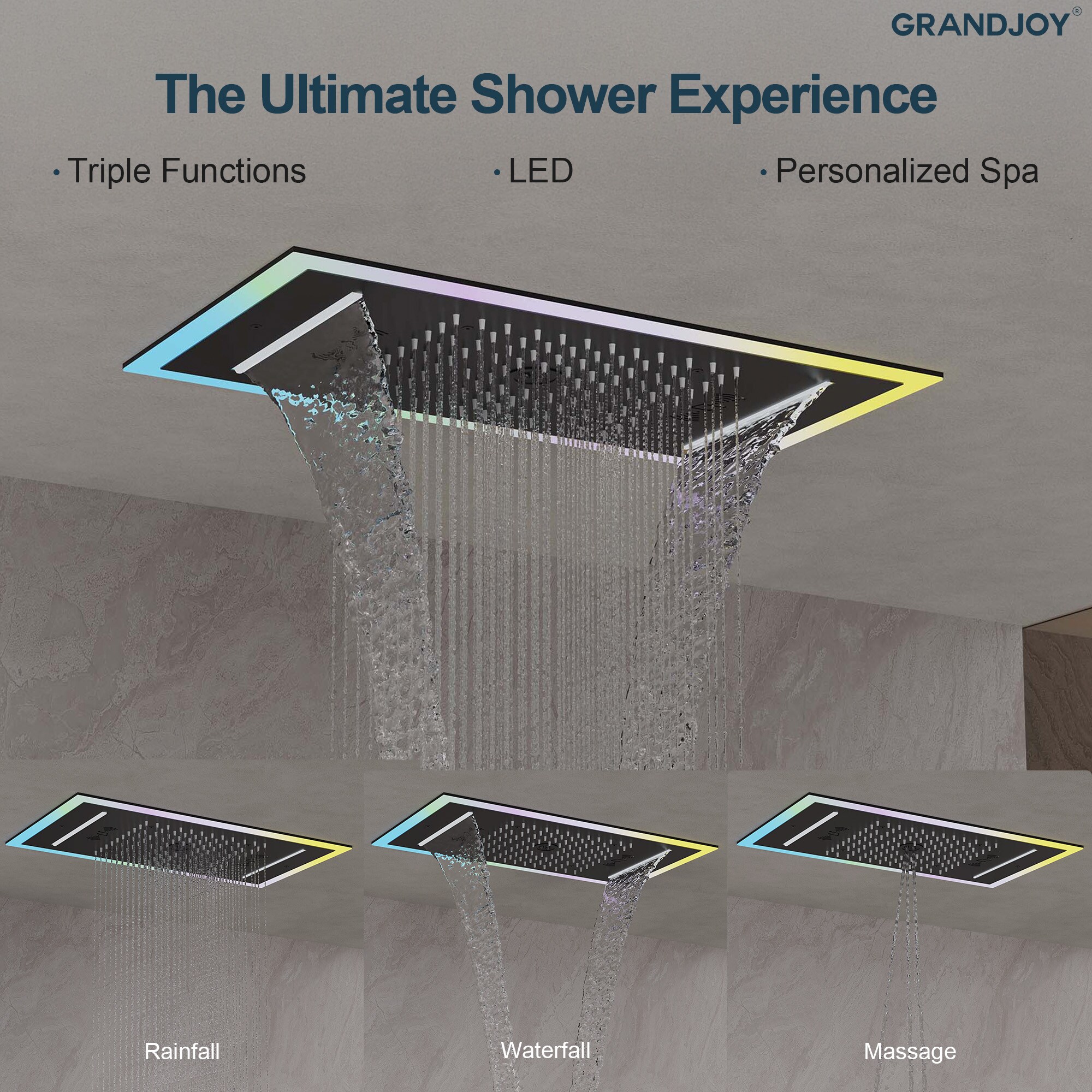 GRANDJOY SGF10GJ-81BL Tub-Shower-Faucets - View #5