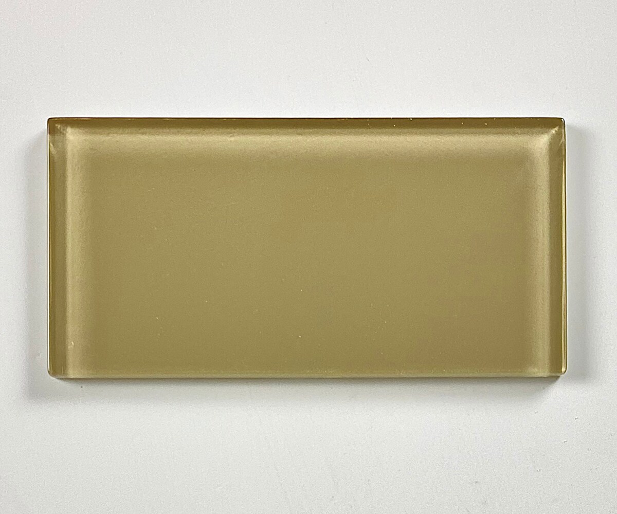 Abolos LWSMET0306-JE Metro Olive Brown 3-in x 6-in Glossy Glass Subway Standard Wall Tile ( 10-sq ft Carton )