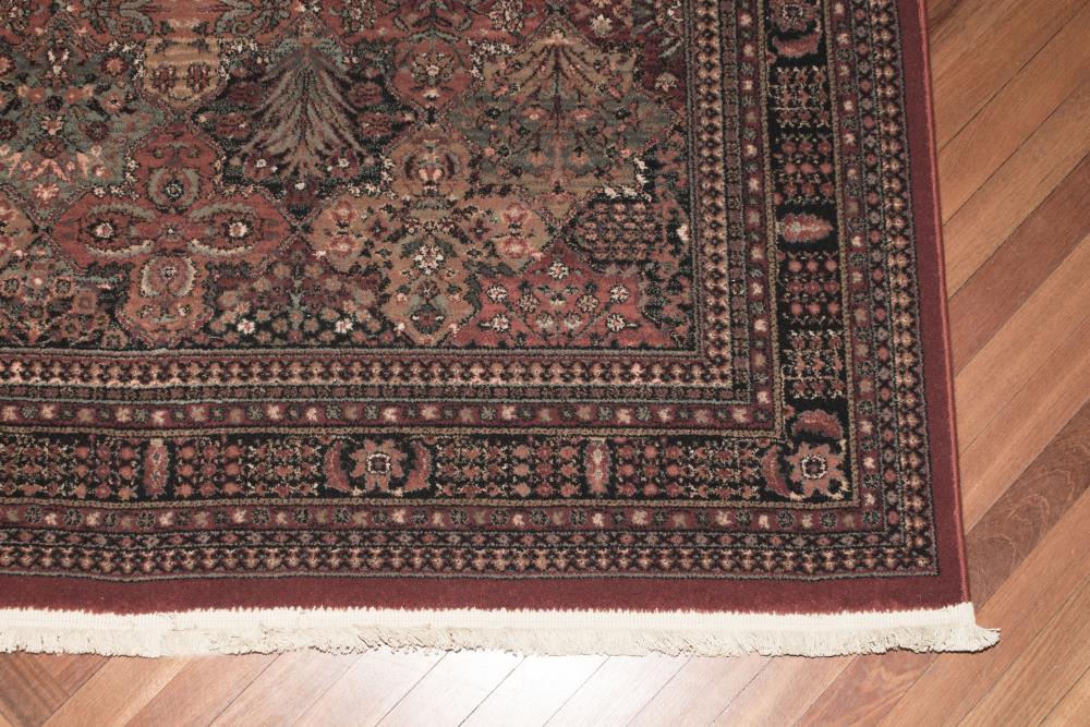 Imperial Baktiari Antique Red Hand-Knotted Wool Area Rug 7'10" x 11'2"