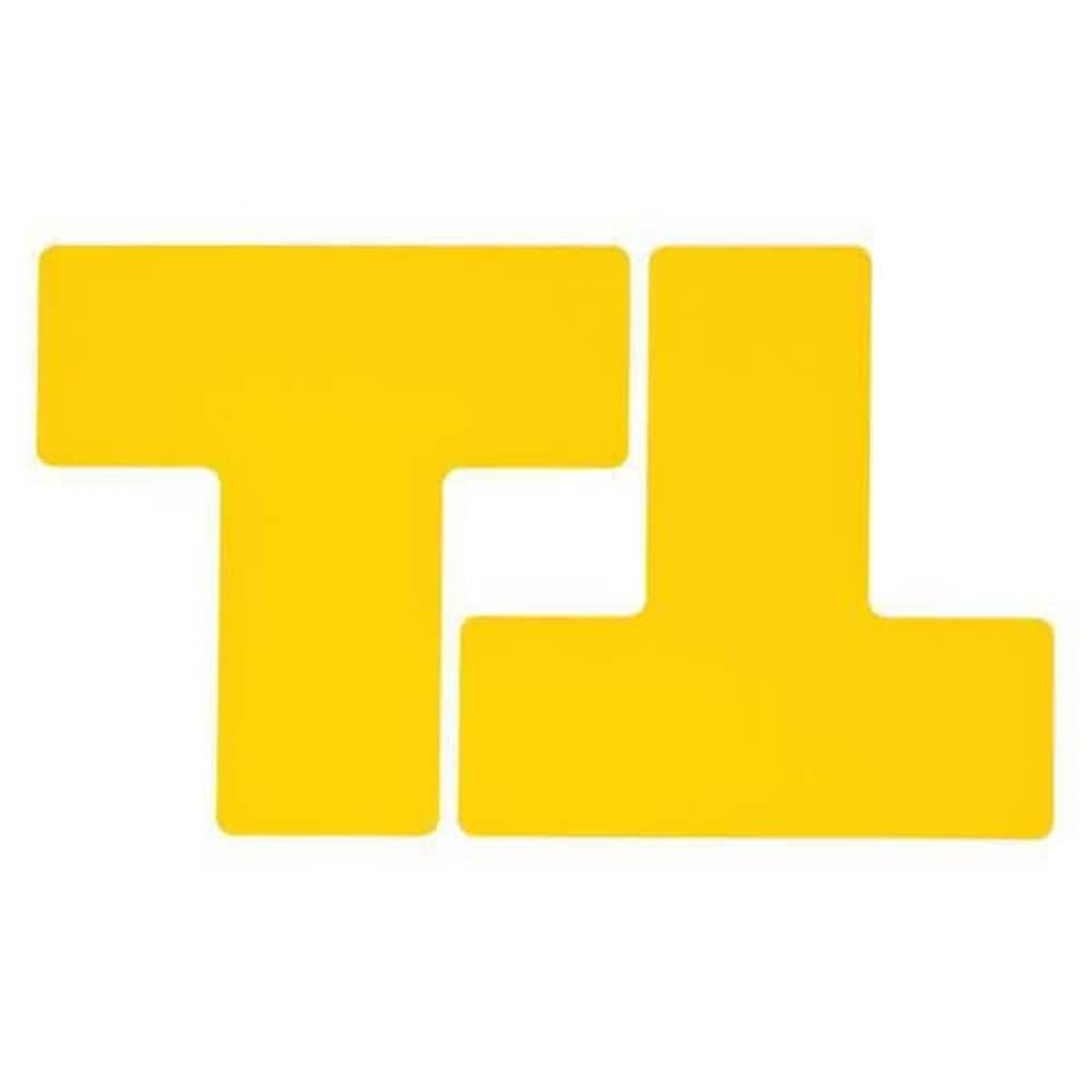 Brady - Floor Marking Tape Polyester Solid Yellow 3 in W. 8 mil Thickness 20 PK