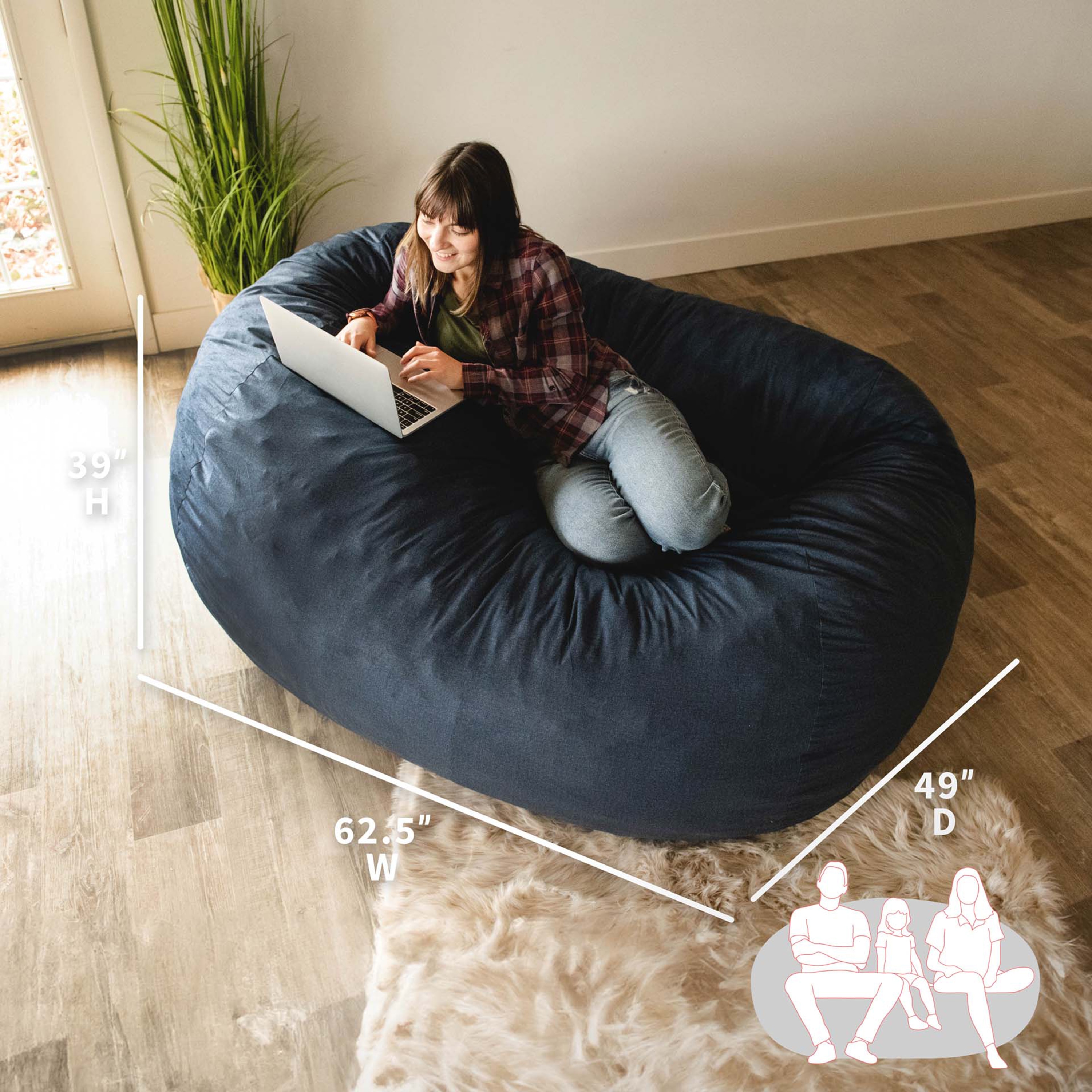 Big Joe 0000657LDS Bean-Bag-Chairs - View #7