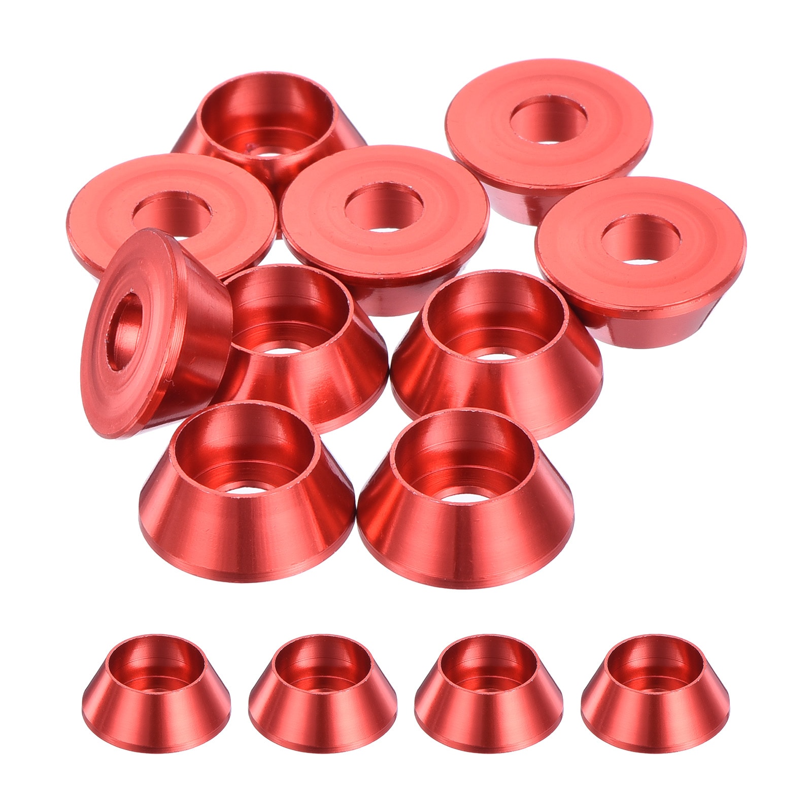 Unique Bargains M5 Cone Cup Washers Anodized Aluminum Gaskets Cup Head ...