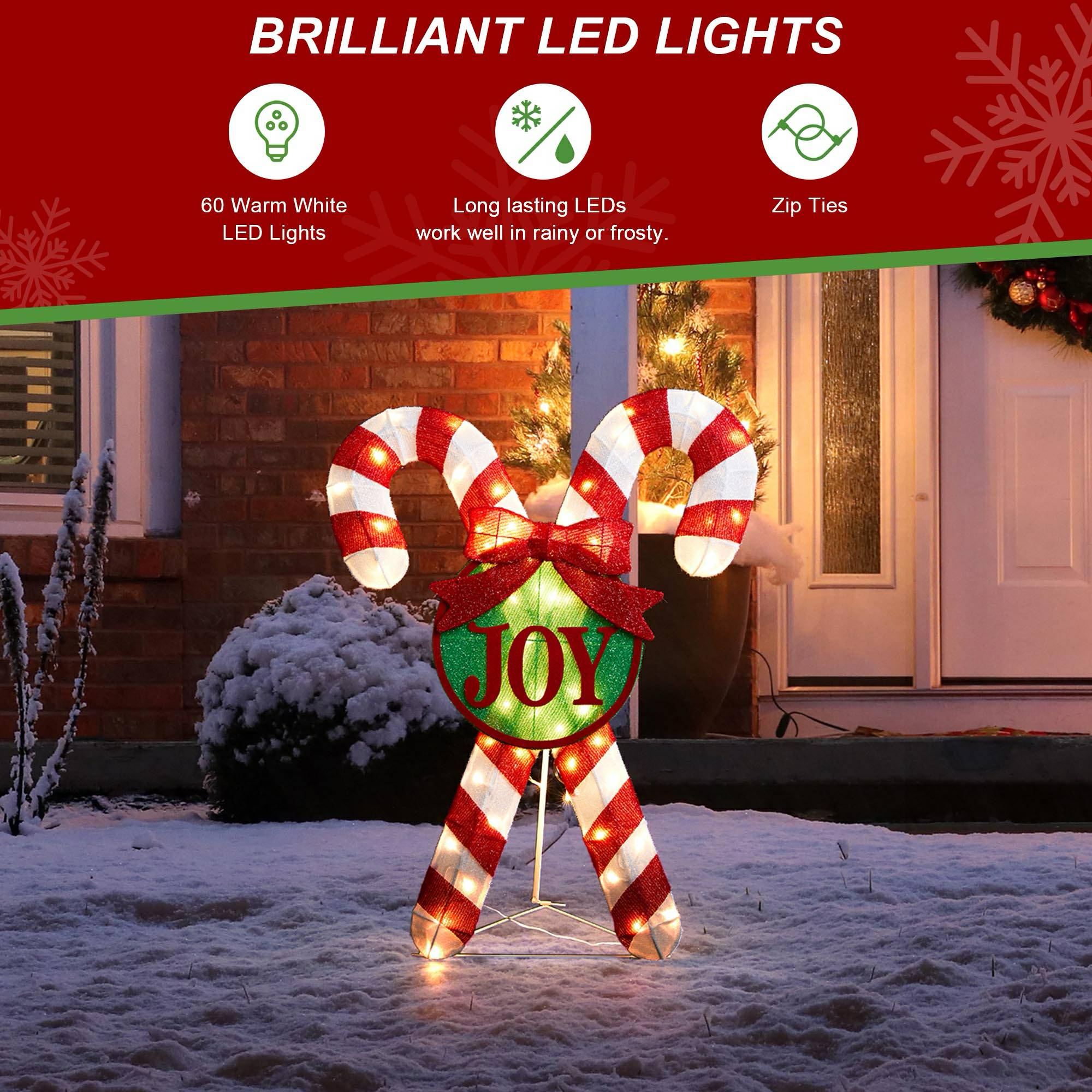 Glitzhome 2039800005 Outdoor-Christmas-Decor - View #6