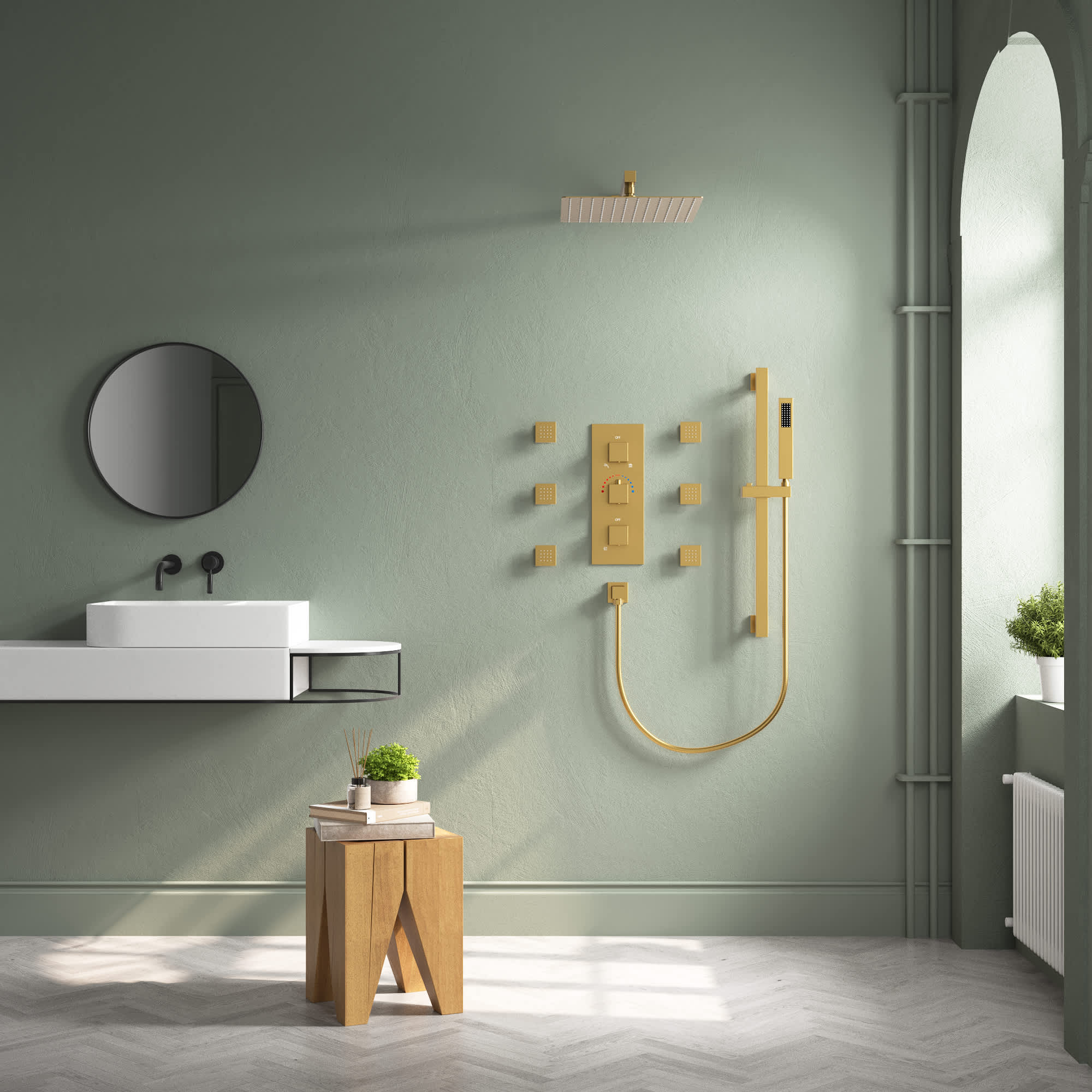 EVERSTEIN SFS-1016-GD12 Tub-Shower-Faucets - View #3