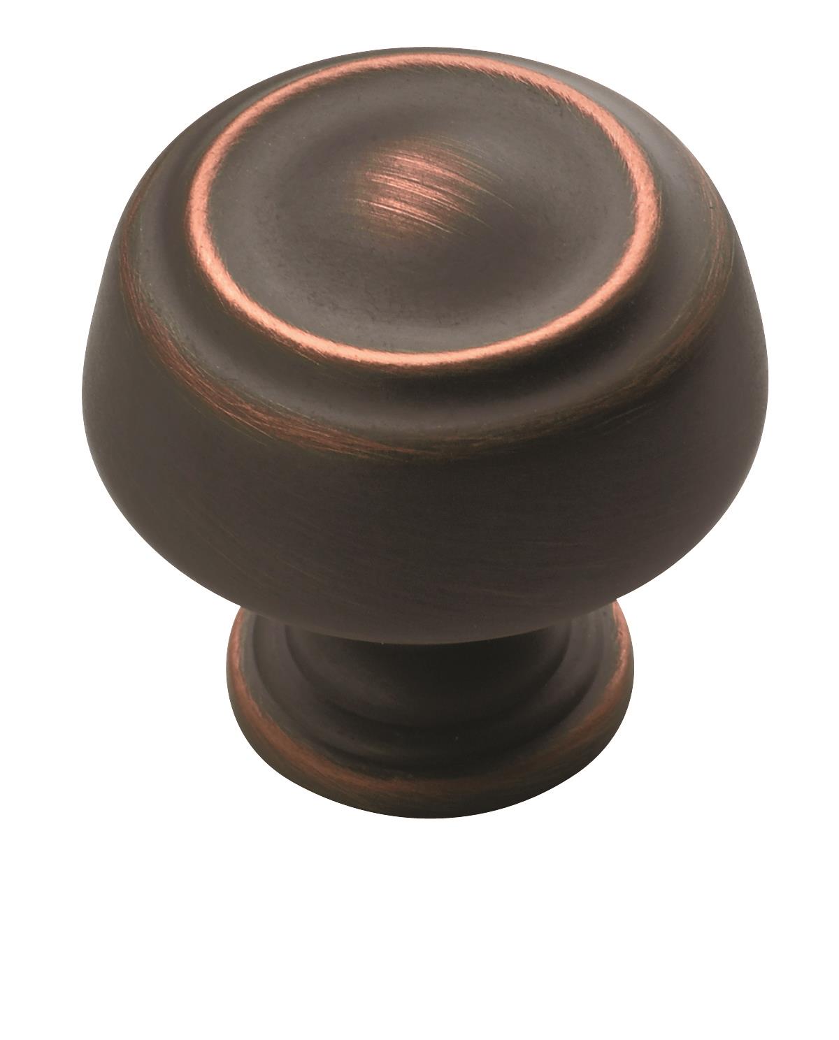 Amerock BP53700ORB Kane 1-3/16-in Oil Rubbed Bronze Round Transitional Cabinet Knob