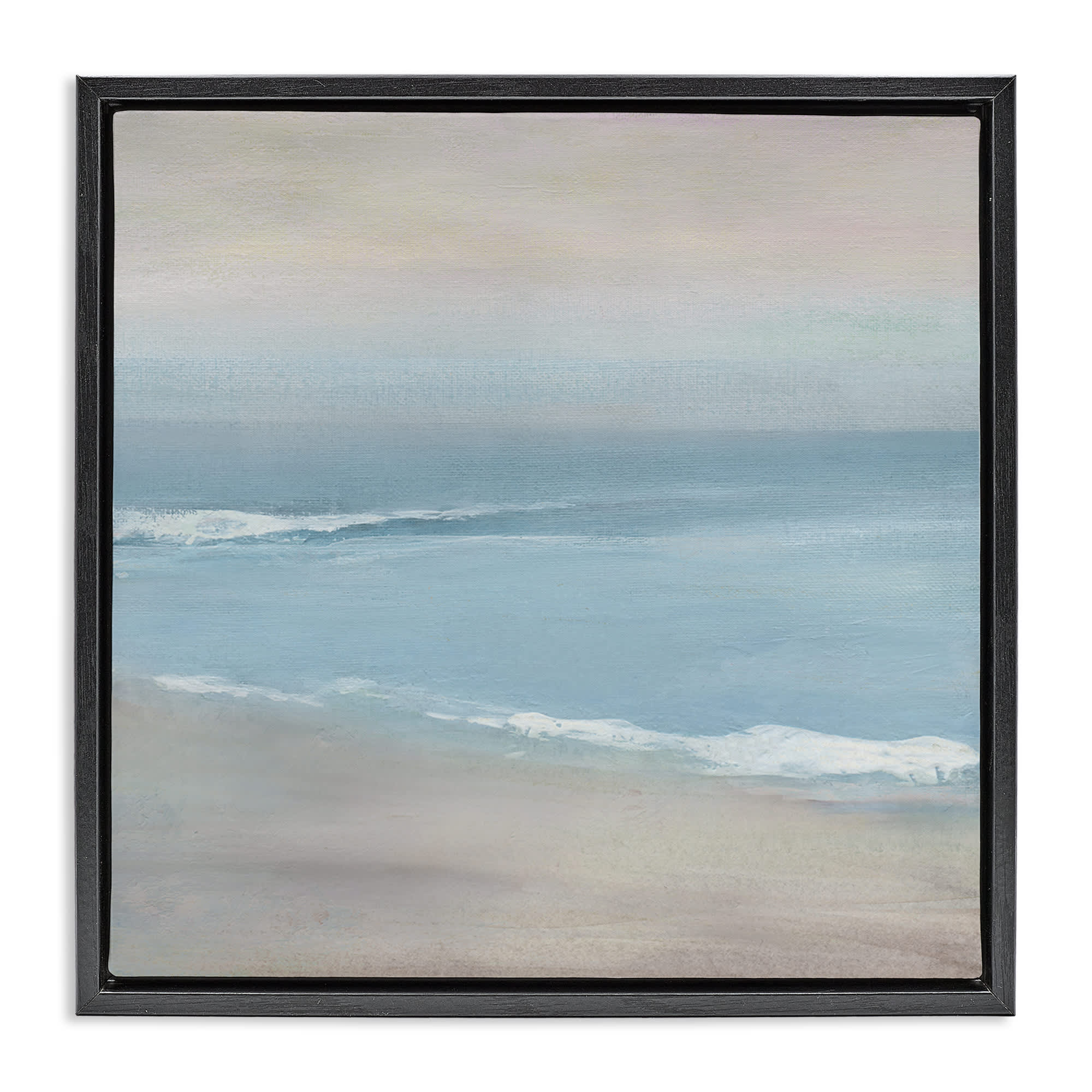 Stupell Industries BT-995-FFB-24X24 Coalescing Ocean and  Shore Floating Frame design by Carol Robinson