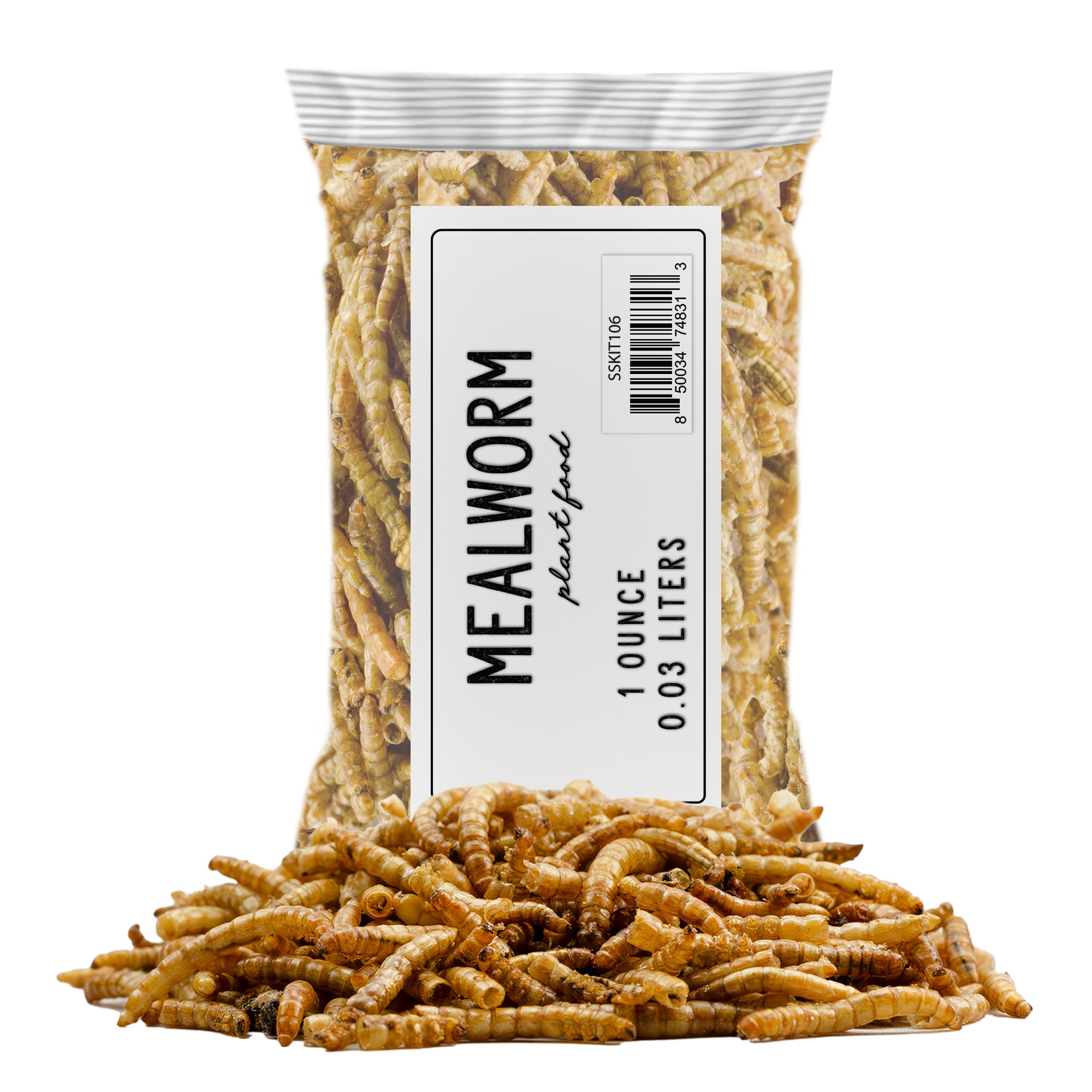 Soil Sunrise 1oz Carnivorous Plant Food Dried Mealworms, for Feeding Carnivorous Plants