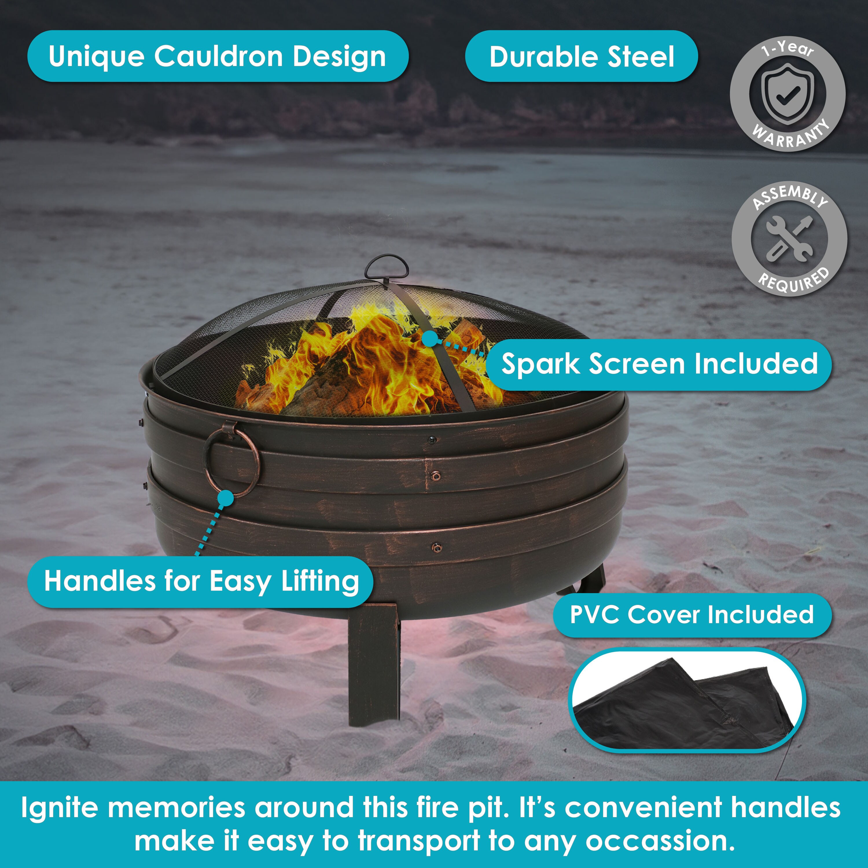 Sunnydaze Decor FSN-779 Outdoor-Woodburning-Firepits - View #5