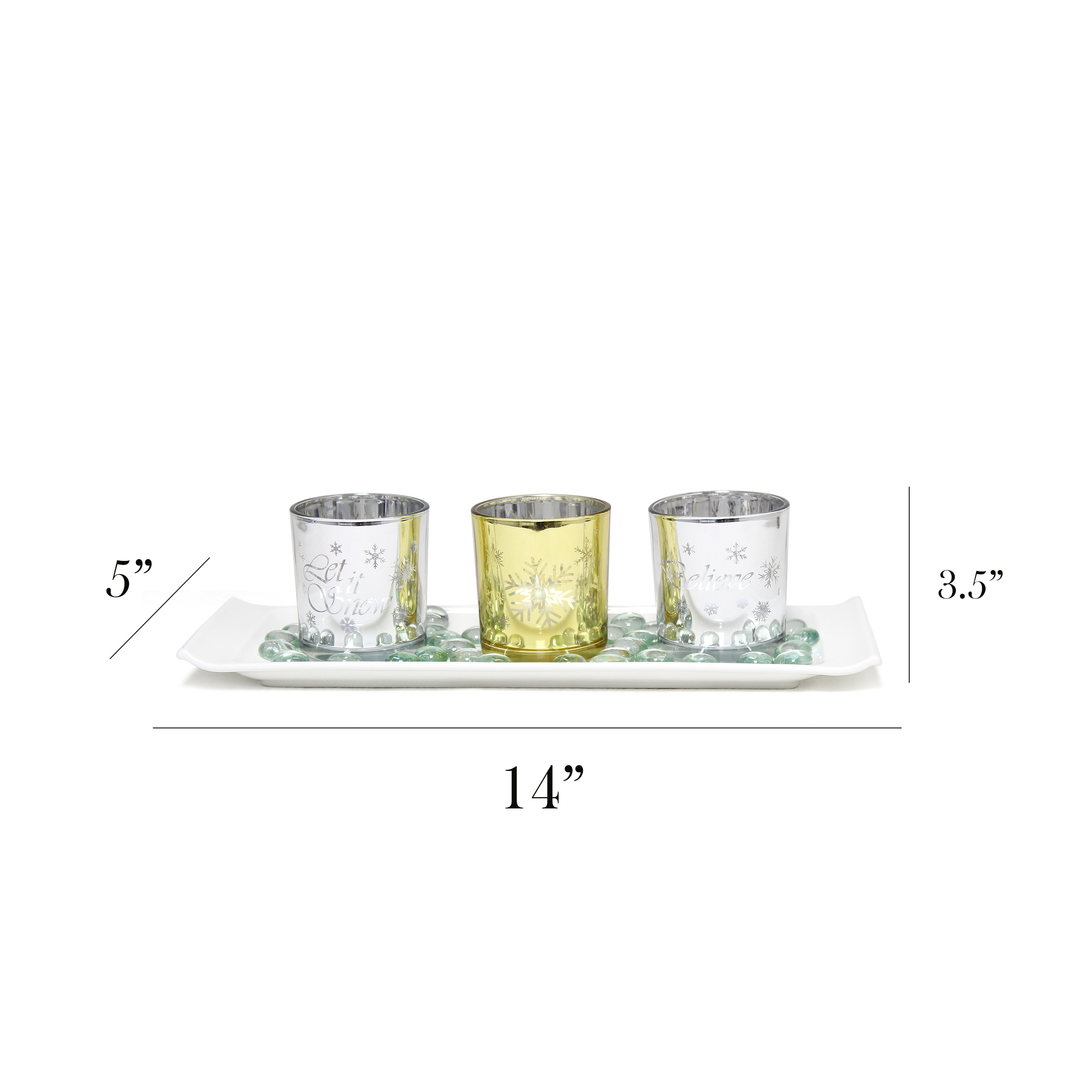 Elegant Designs HG5000-SAG Candle-Holders - View #2
