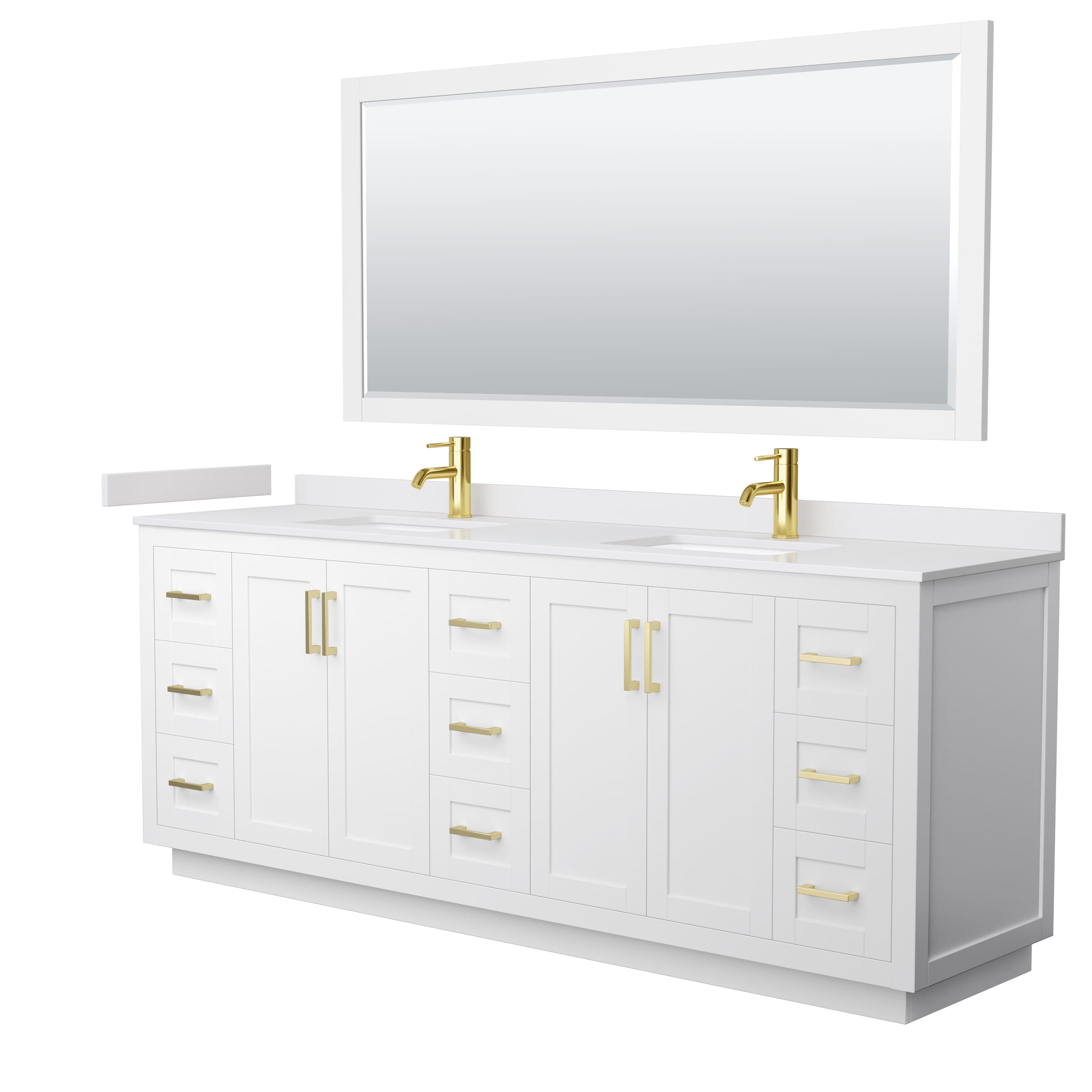 Wyndham Collection WCF292984DWGWCUNSM70 Bath-Vanity-Combo - View #2