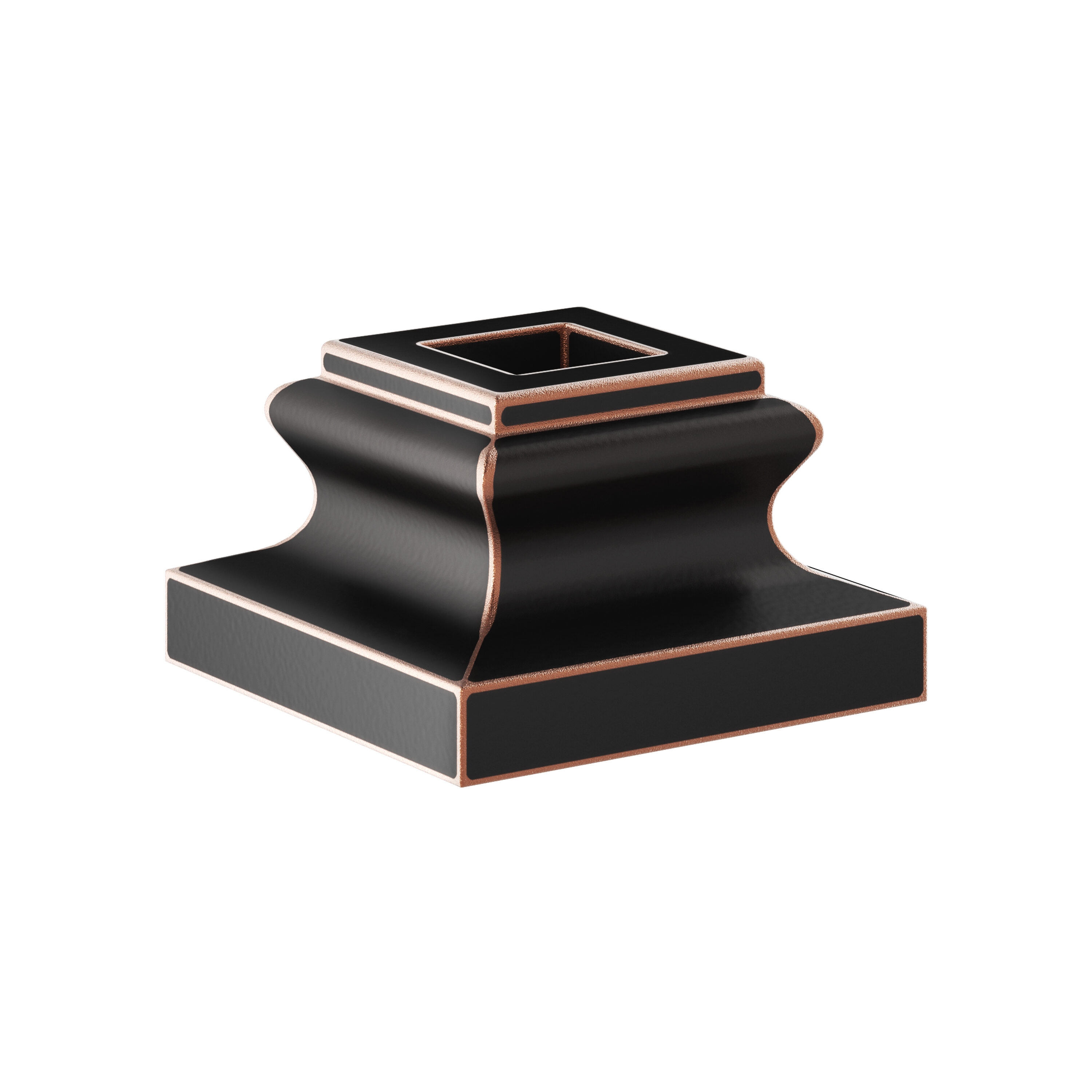 Crown Heritage 4983811RC 1-in x 1.5938-in Rubbed Copper Steel Stair Baluster Shoe