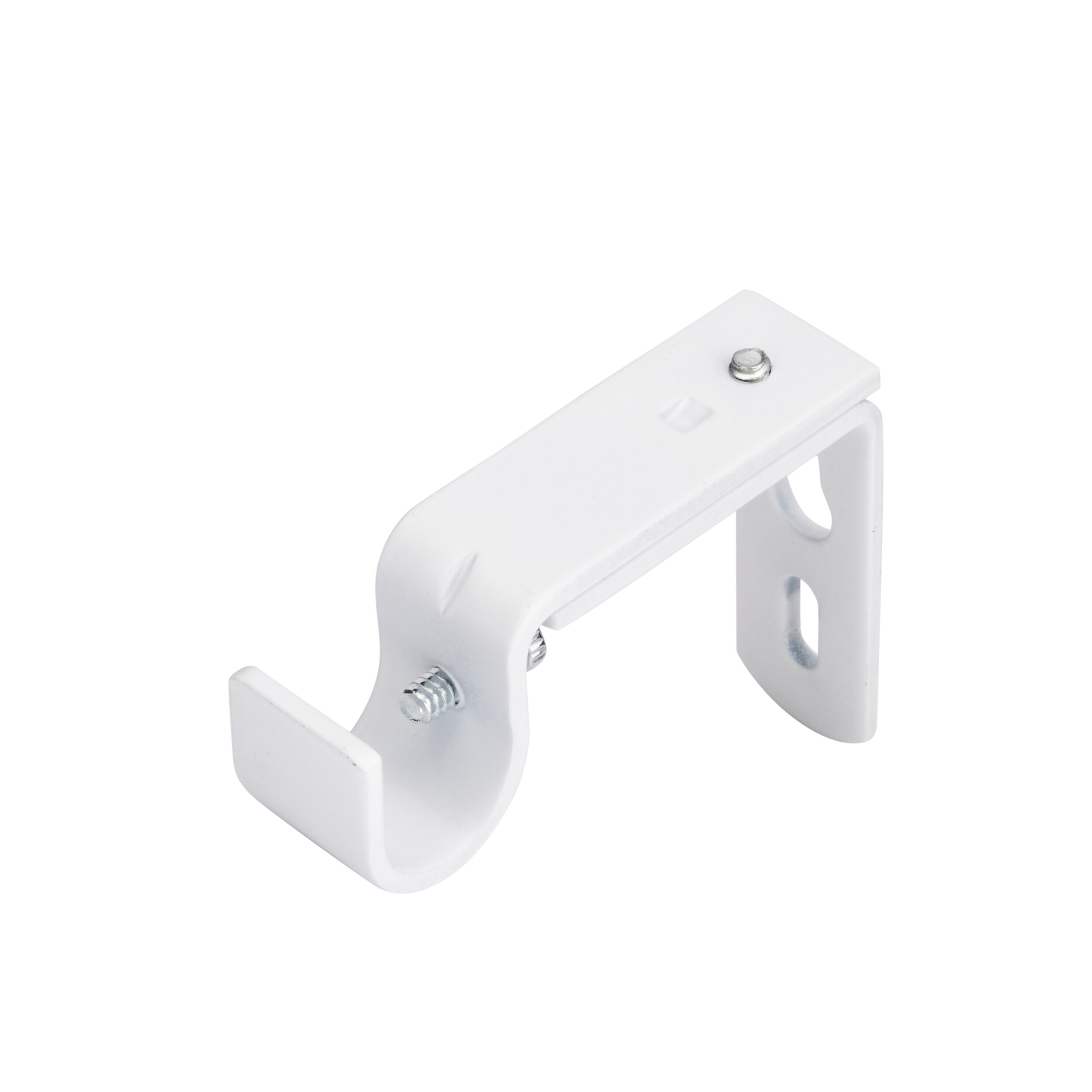 Style Selections White Steel Single Curtain Rod Bracket In The Curtain   65328811 