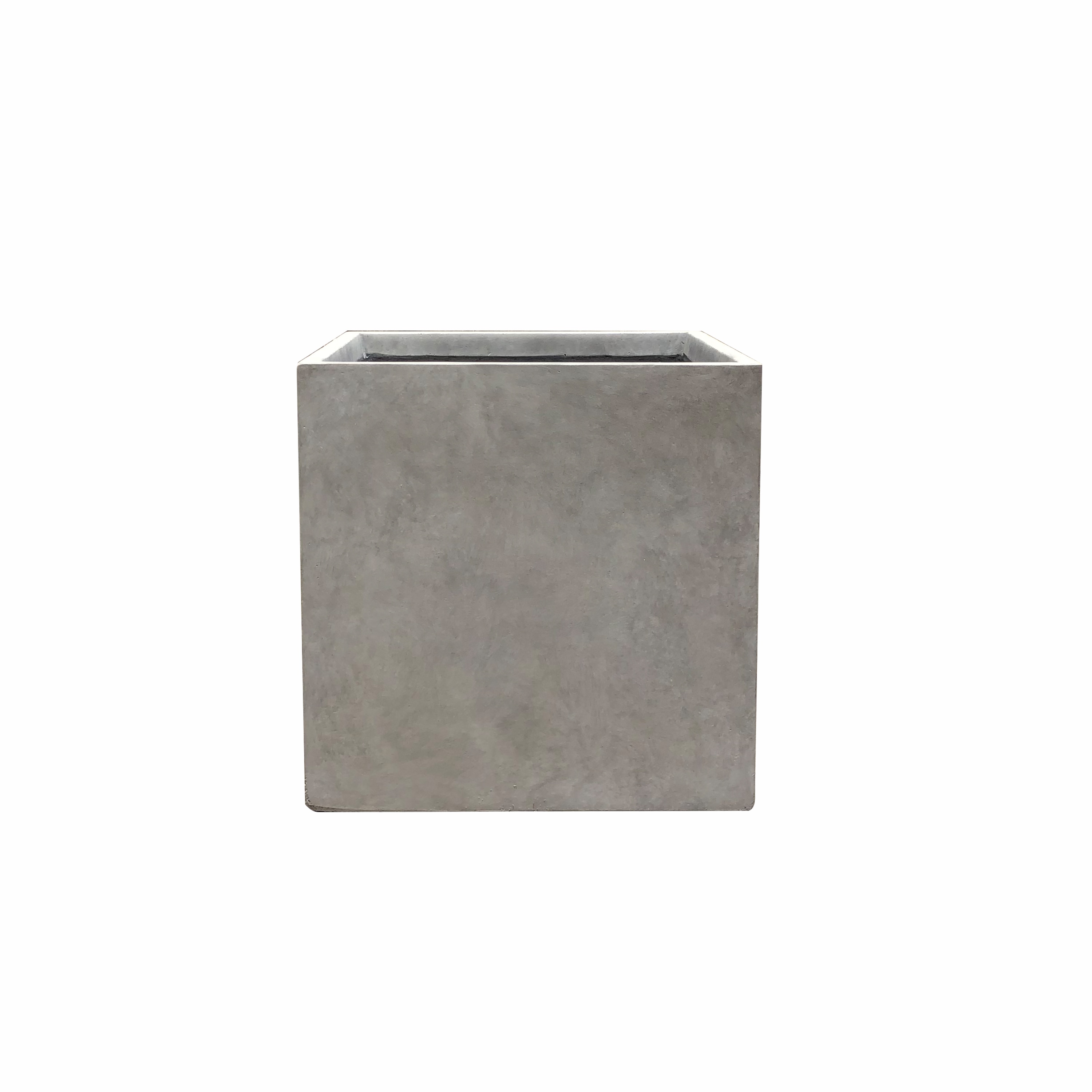 KANTE RF0001A-C80021-2 Square 10.0-Inches W Medium Gray Concrete Contemporary/Modern Indoor/Outdoor Planter with Drainage Holes