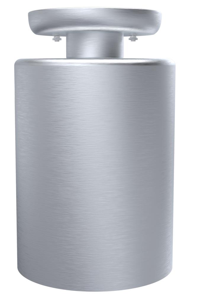 Remcraft 124-LED LED 1-Light 9.5-in Brushed Aluminum LED Semi-Flush mount light ENERGY STAR