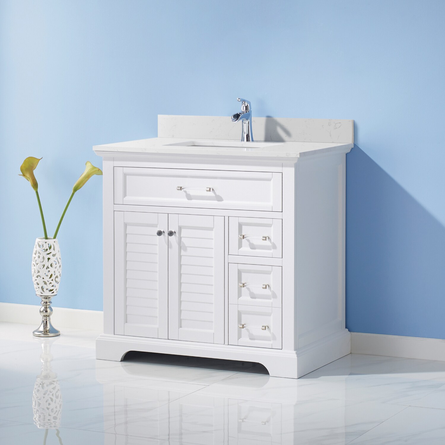 Vinnova 783036-WH-WS-NM Bath-Vanity-Combo - View #2