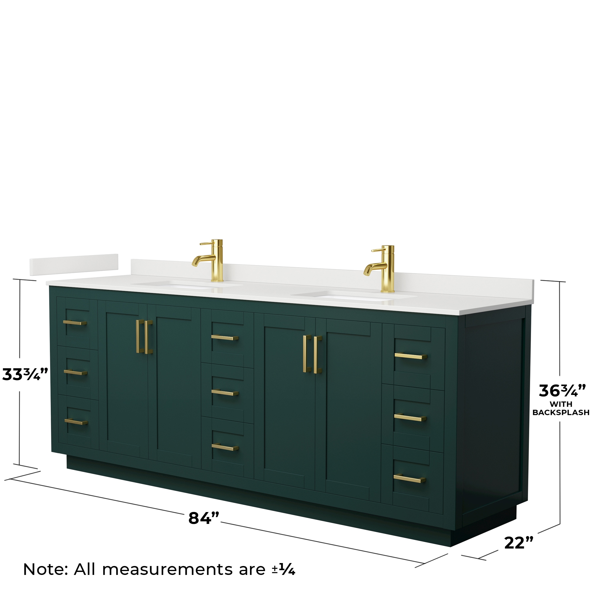 Wyndham Collection WCF292984DGDWQUNSM70 Bath-Vanity-Combo - View #6