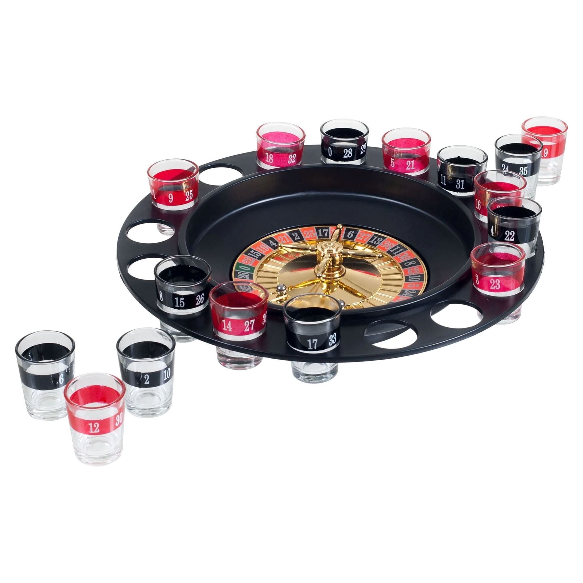 Spin the Wheel Shot Drinking Game- Fun Adult Party/College Shot Glass  Spinner Game by Hey! Play! 