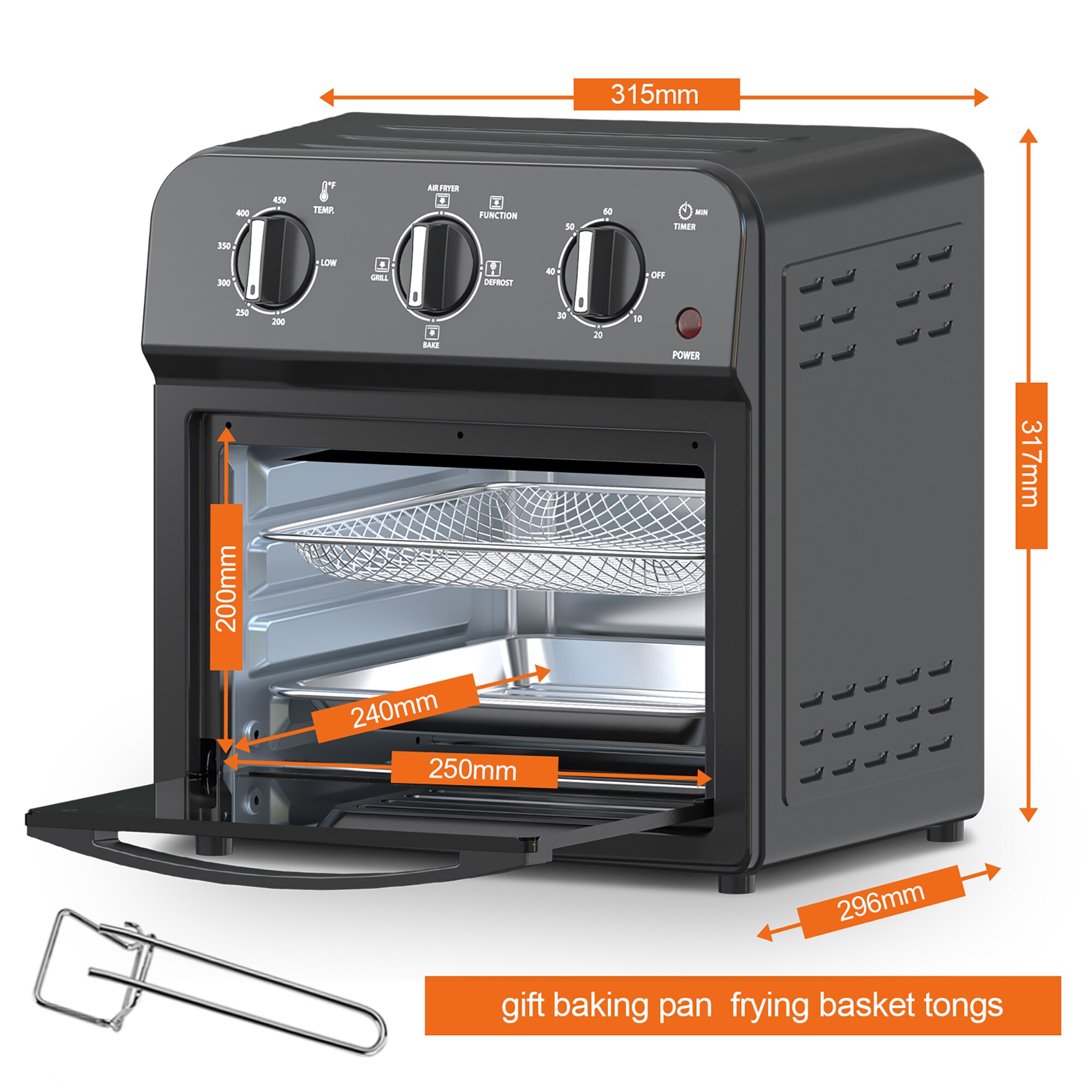 Elite Gourmet CLF-P394044 Countertop-Toaster-Ovens - View #4