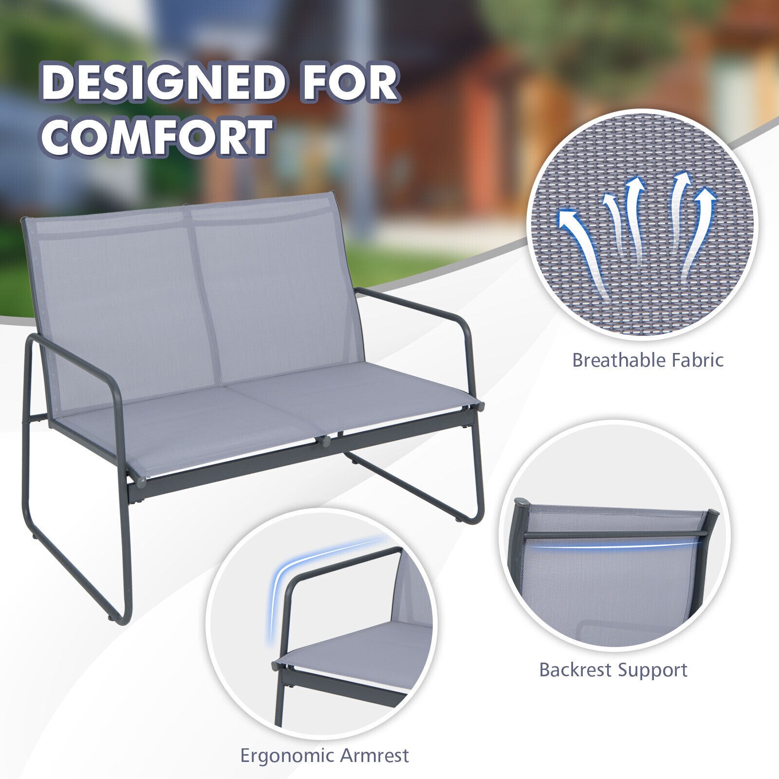 Forclover HYFE-10408 Patio-Conversation-Sets - View #6