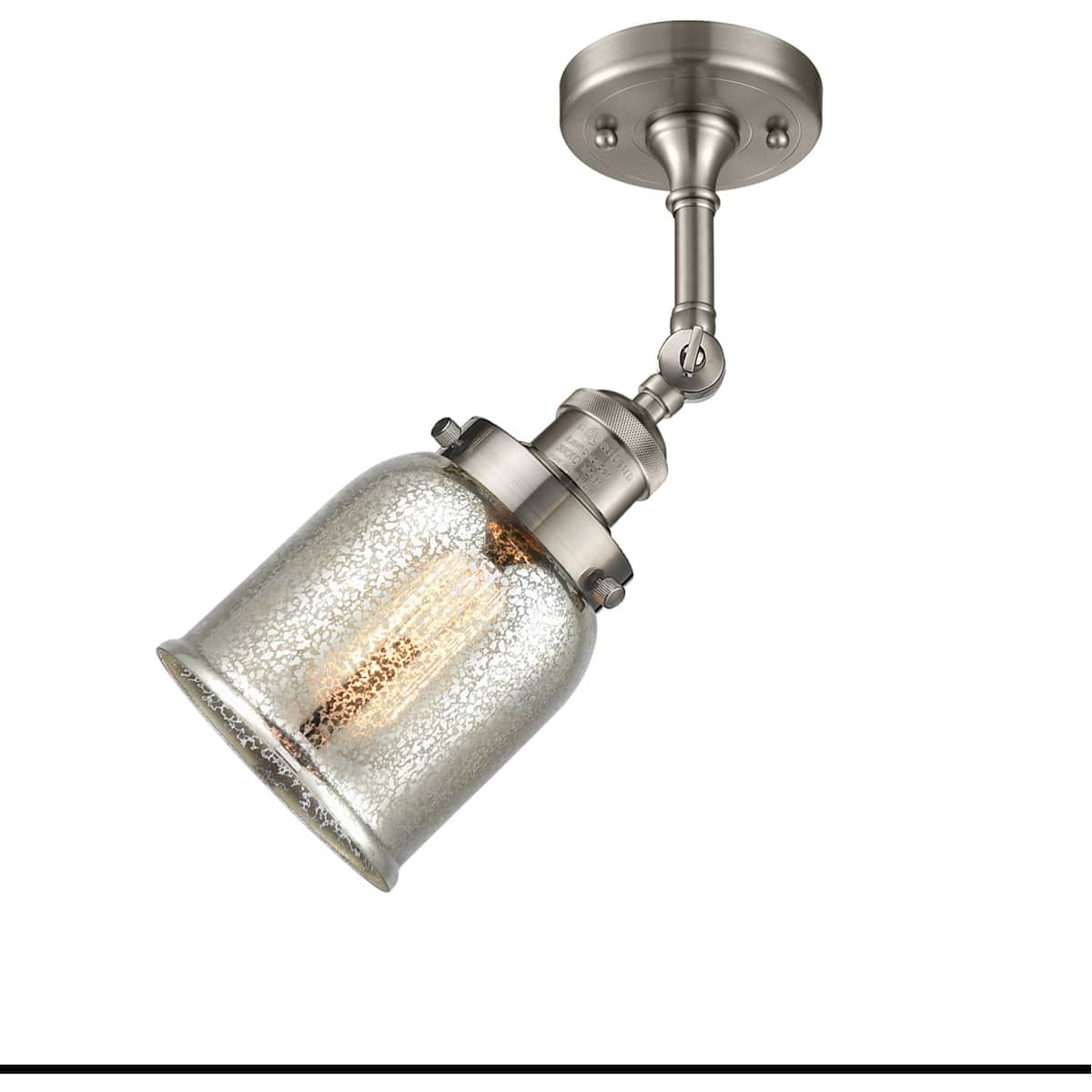 Innovations Lighting 1354911 201F-SN-G58-LED Franklin Restoration Small Bell