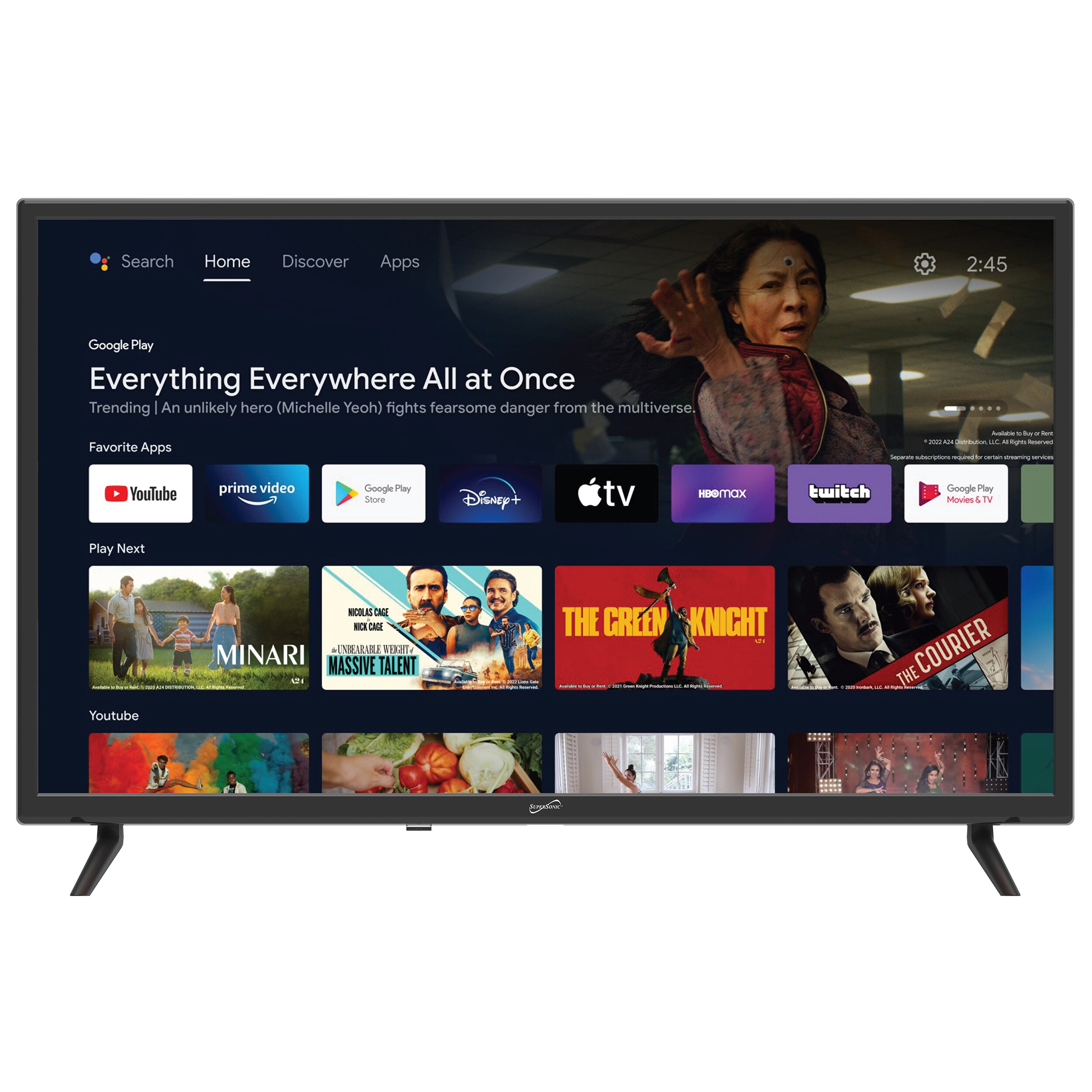 Supersonic  32 Inch LED Smart HDTV