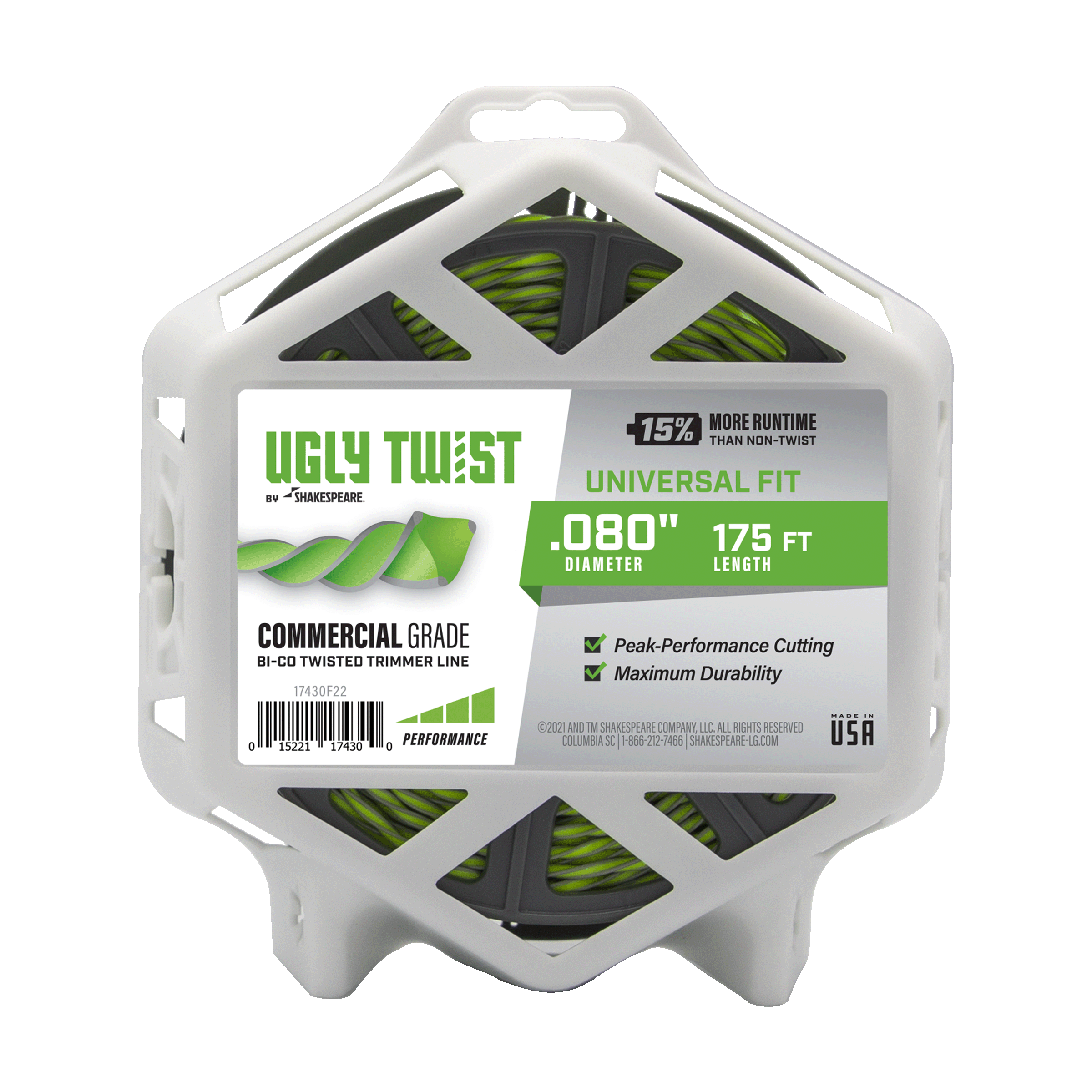 Shakespeare Ugly Twist 0.080-in x 175-ft Spooled Trimmer Line in the String  Trimmer Line department at