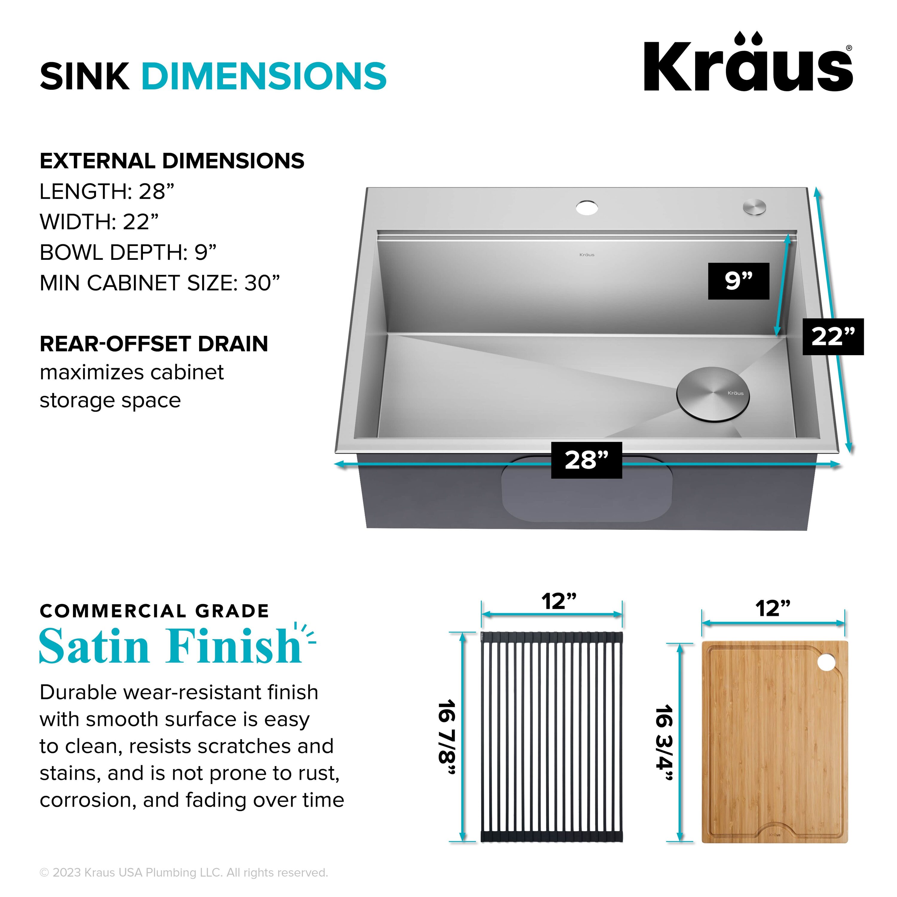 Kraus KWT310-28 Kitchen-Sinks - View #6